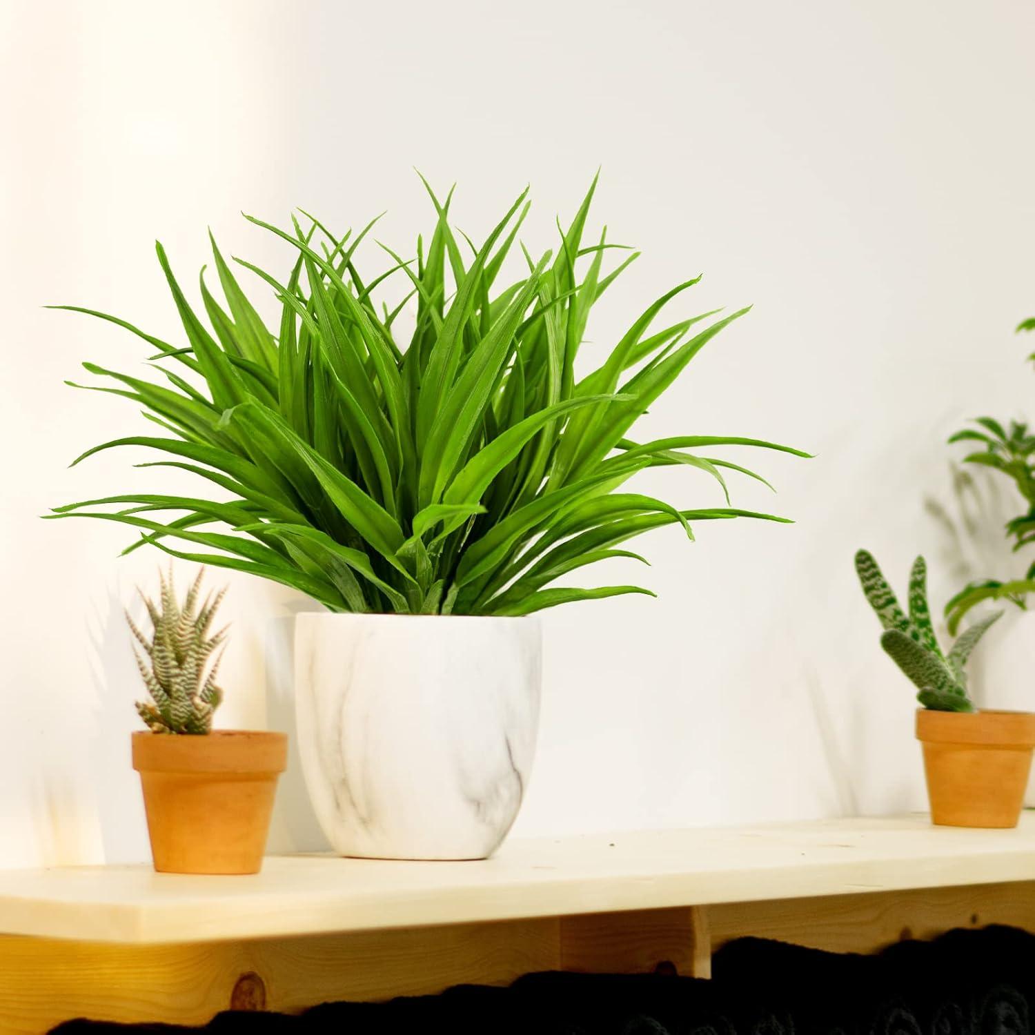 Césped Artificial Ruidazon 12 PCS Verde Resistente a UV