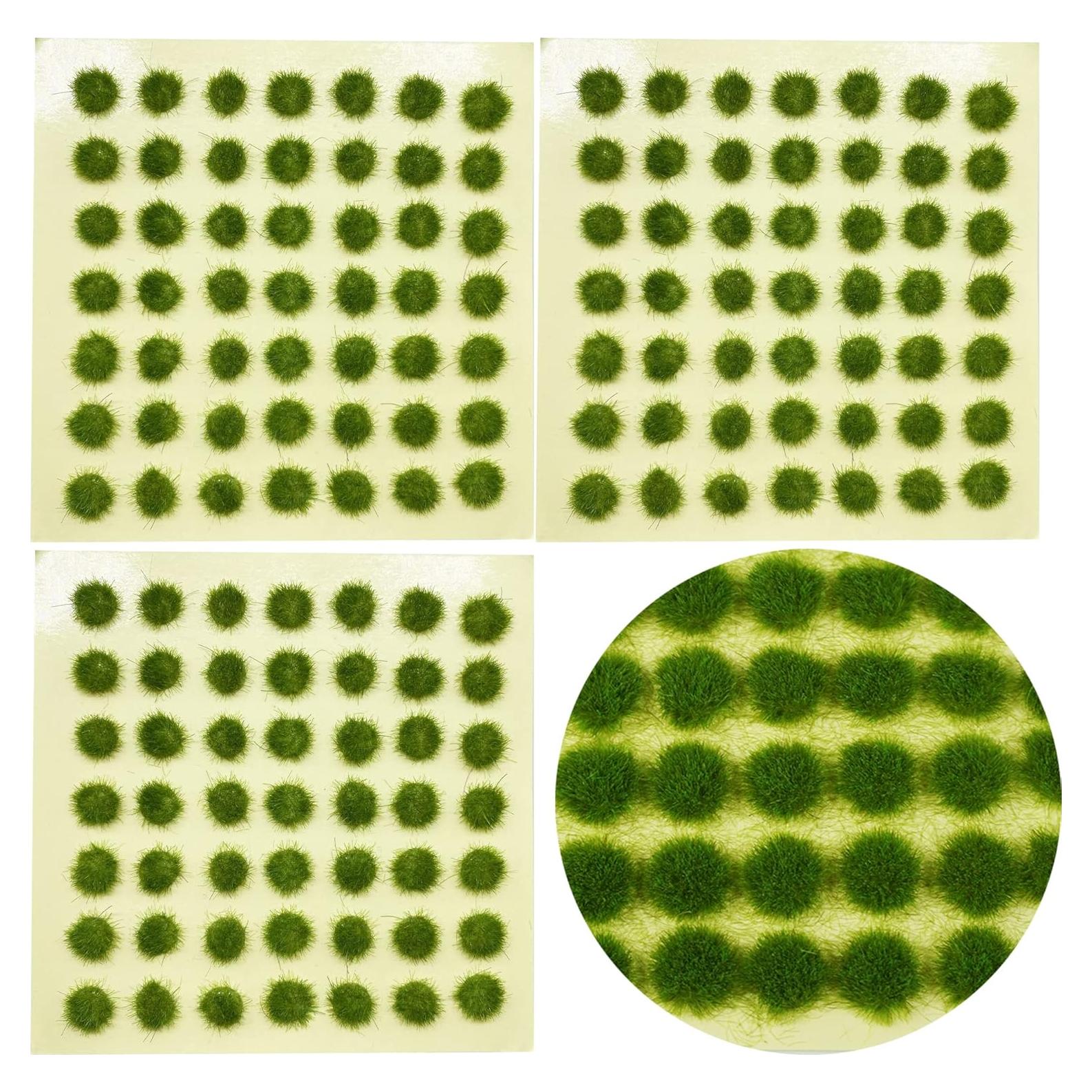 Cayway Grama Estática Tuft Verde Kit 147 Piezas para Diorama