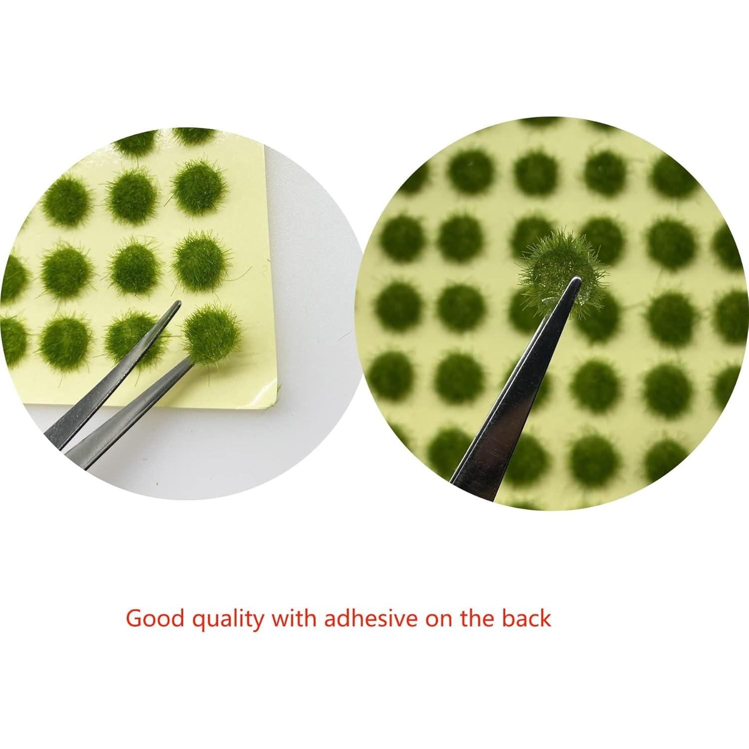 Cayway Grama Estática Tuft Verde Kit 147 Piezas para Diorama