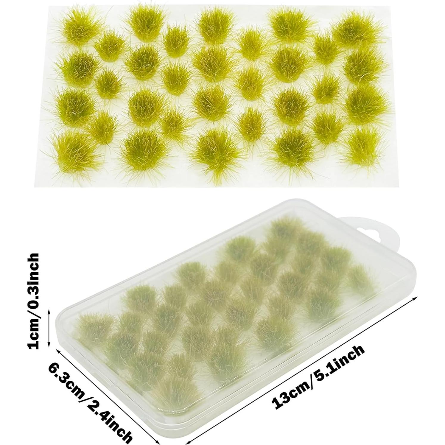 Cayway 64 Tufts de Grama Estática Verde para Diorama