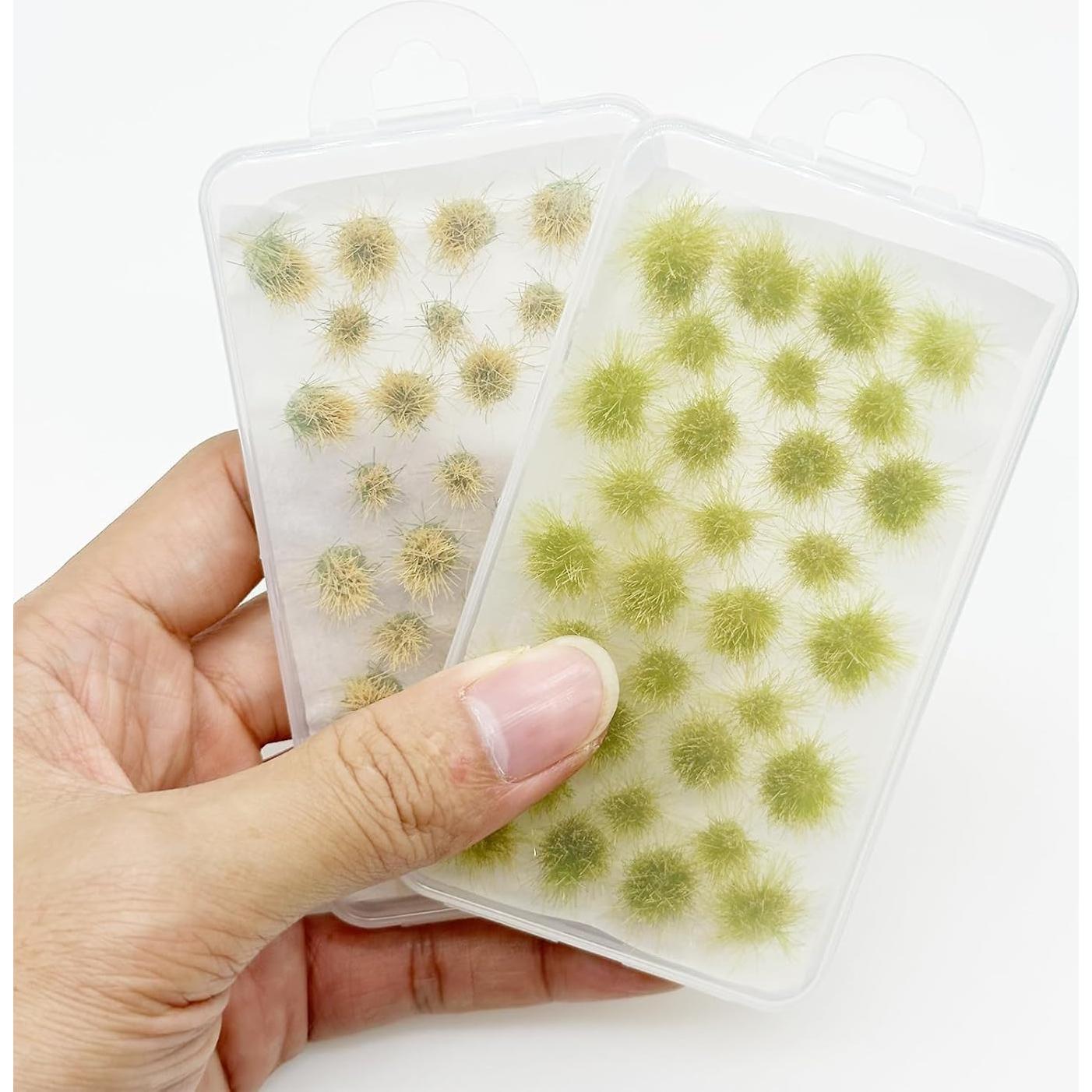 Cayway 64 Tufts de Grama Estática Verde para Diorama