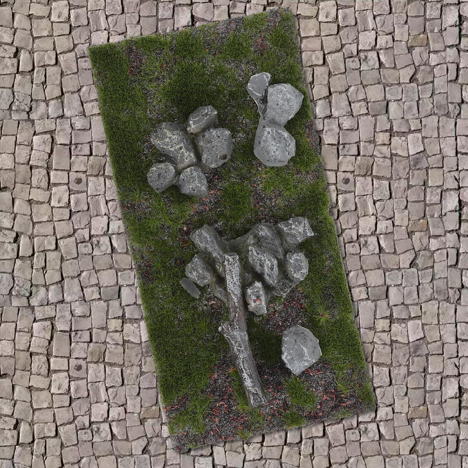 Mesa de Arena Césped Artificial Abaodam 14x7 cm Verde