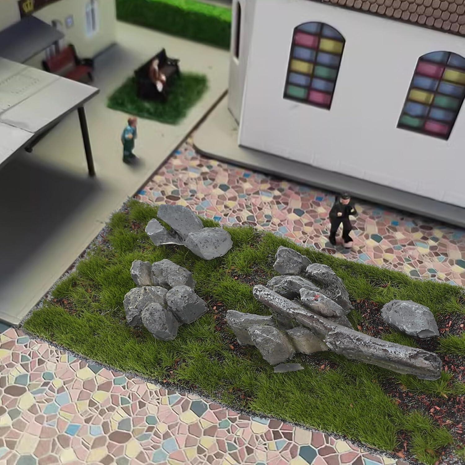 Mesa de Arena Césped Artificial Abaodam 14x7 cm Verde