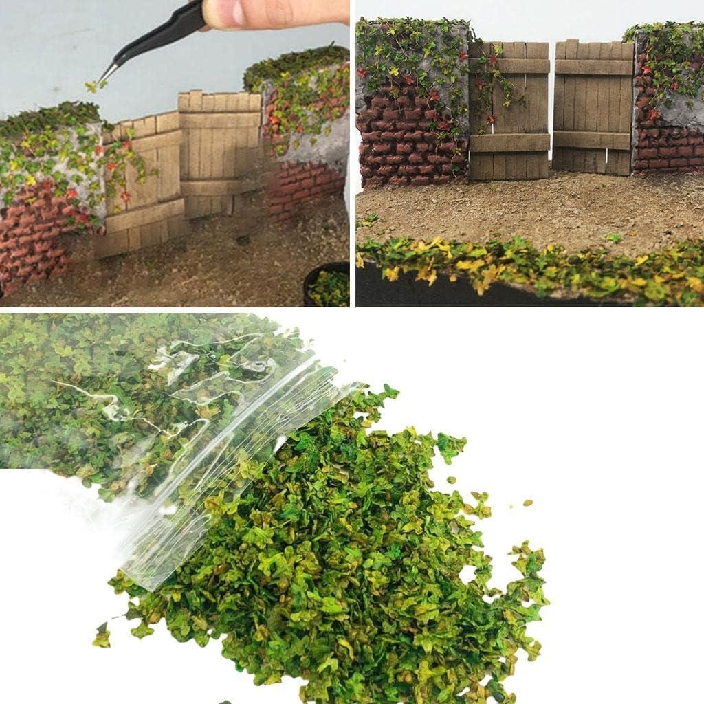 Hojas Miniatura Realistas AMLESO 33ml para Dioramas y Jardines
