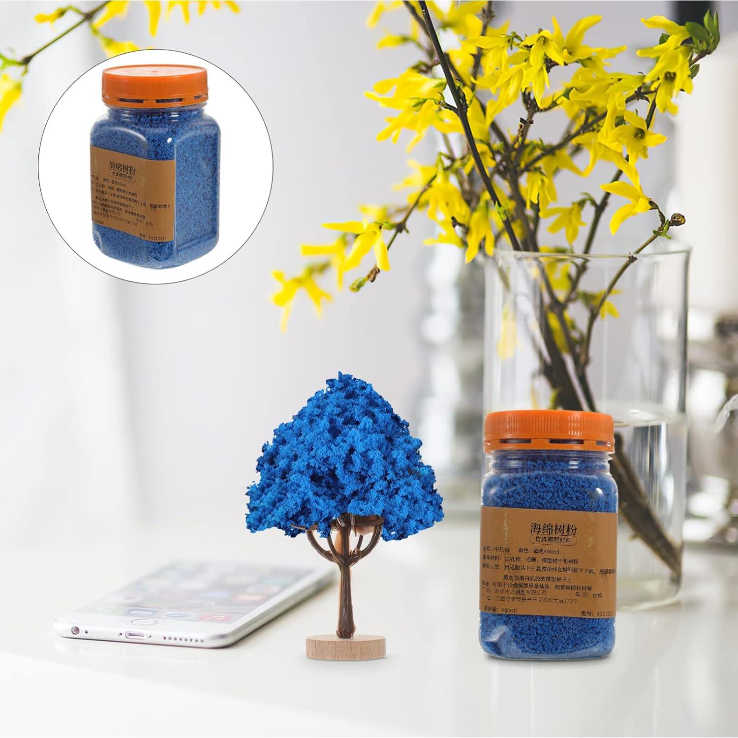 Césped Falso HOMSFOU 113g Polvo Estático Azul para Modelos