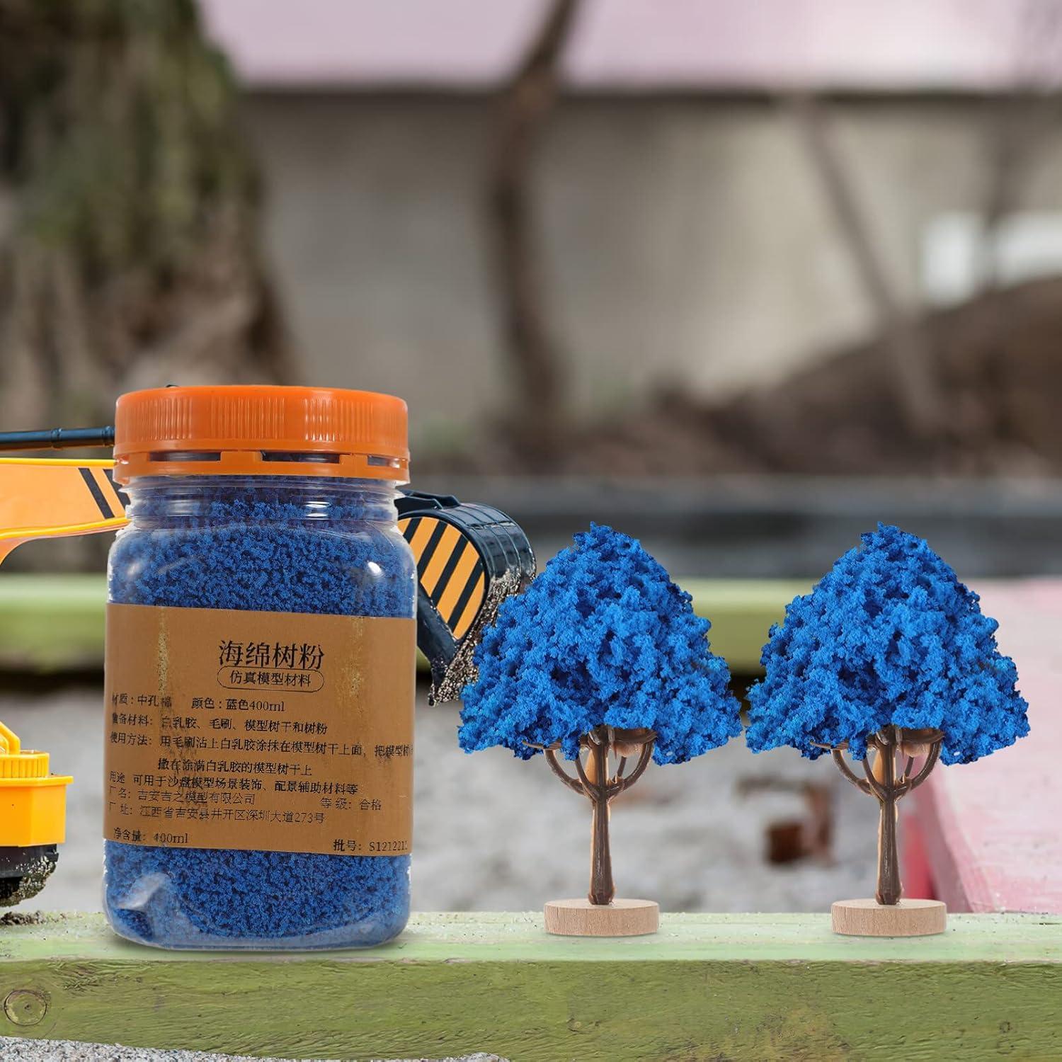 Césped Falso HOMSFOU 113g Polvo Estático Azul para Modelos