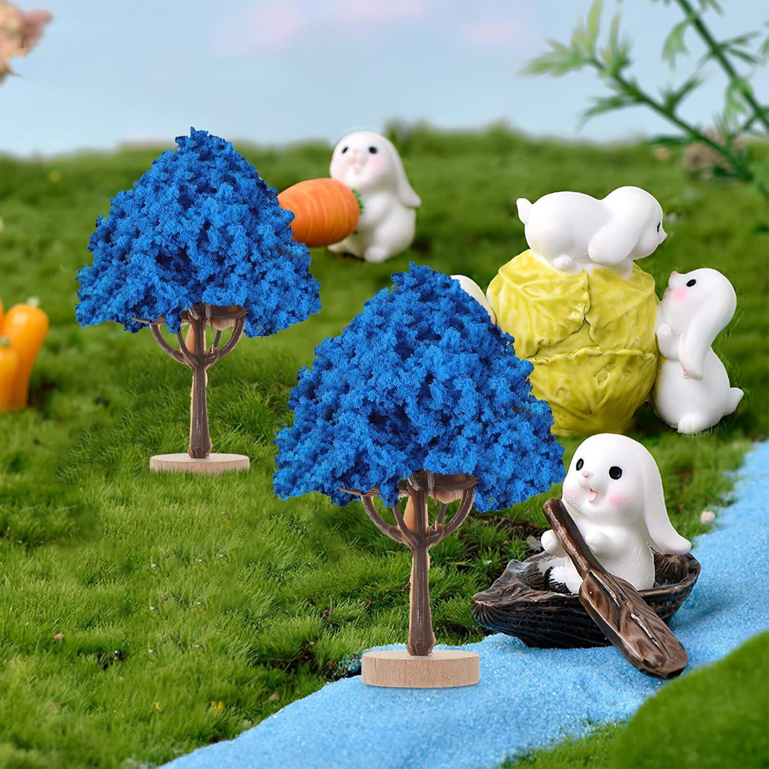 Césped Falso HOMSFOU 113g Polvo Estático Azul para Modelos