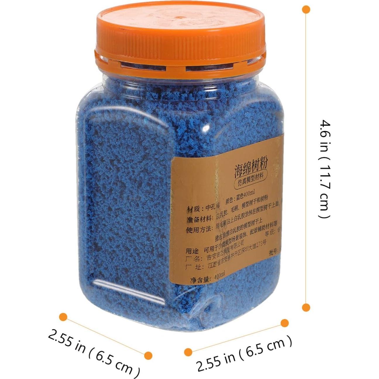 Césped Falso HOMSFOU 113g Polvo Estático Azul para Modelos