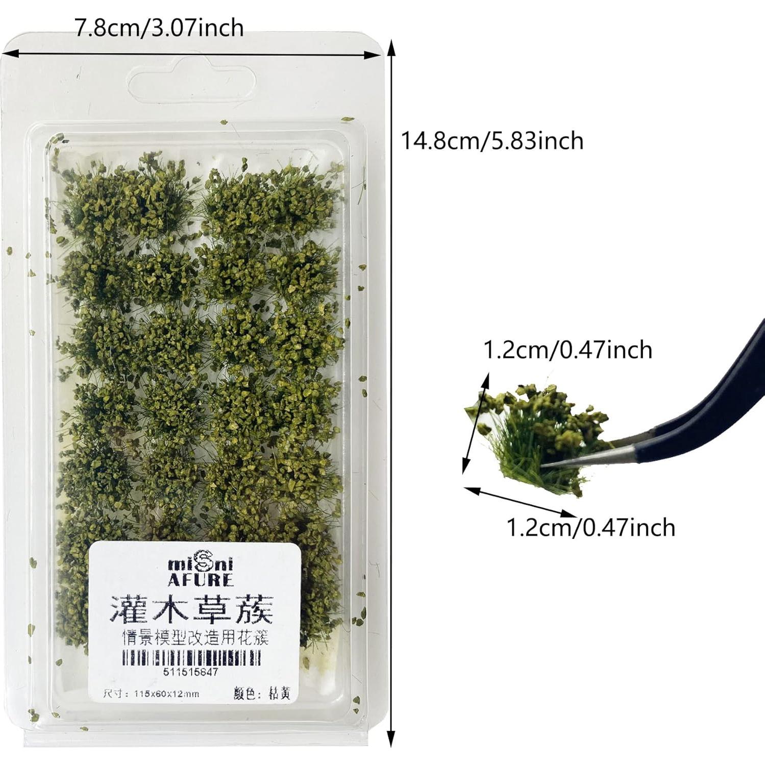 Cayway 56 PCS Hierba Artificial para Modelismo DIY