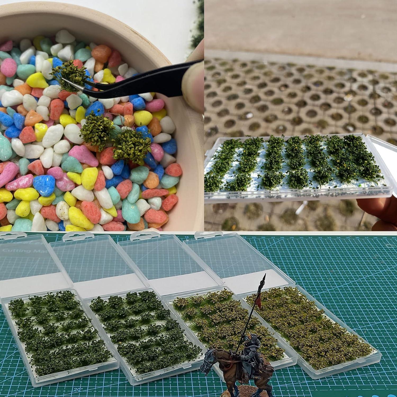 Cayway 56 PCS Hierba Artificial para Modelismo DIY