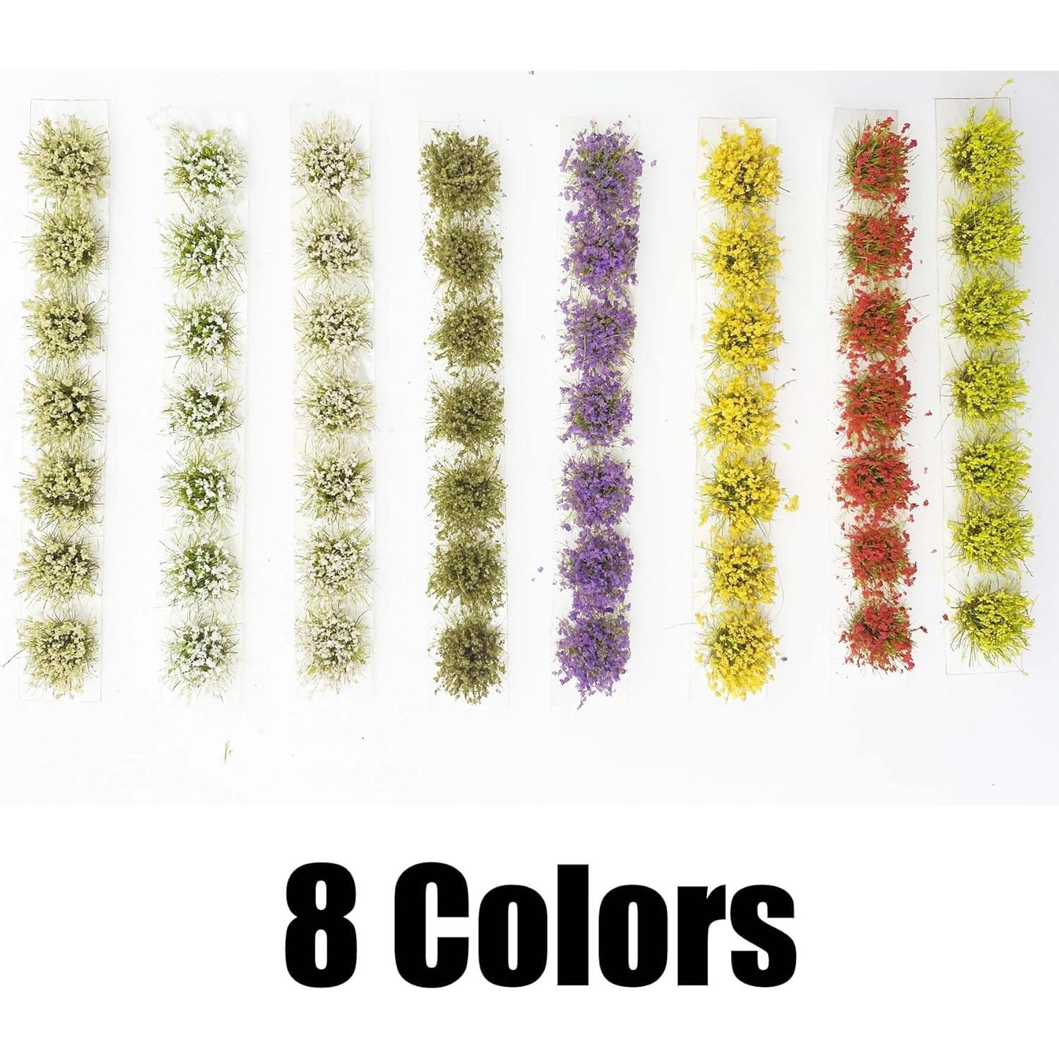 56 PCS Tufts de Hierba Estática Attuslla para Diorama