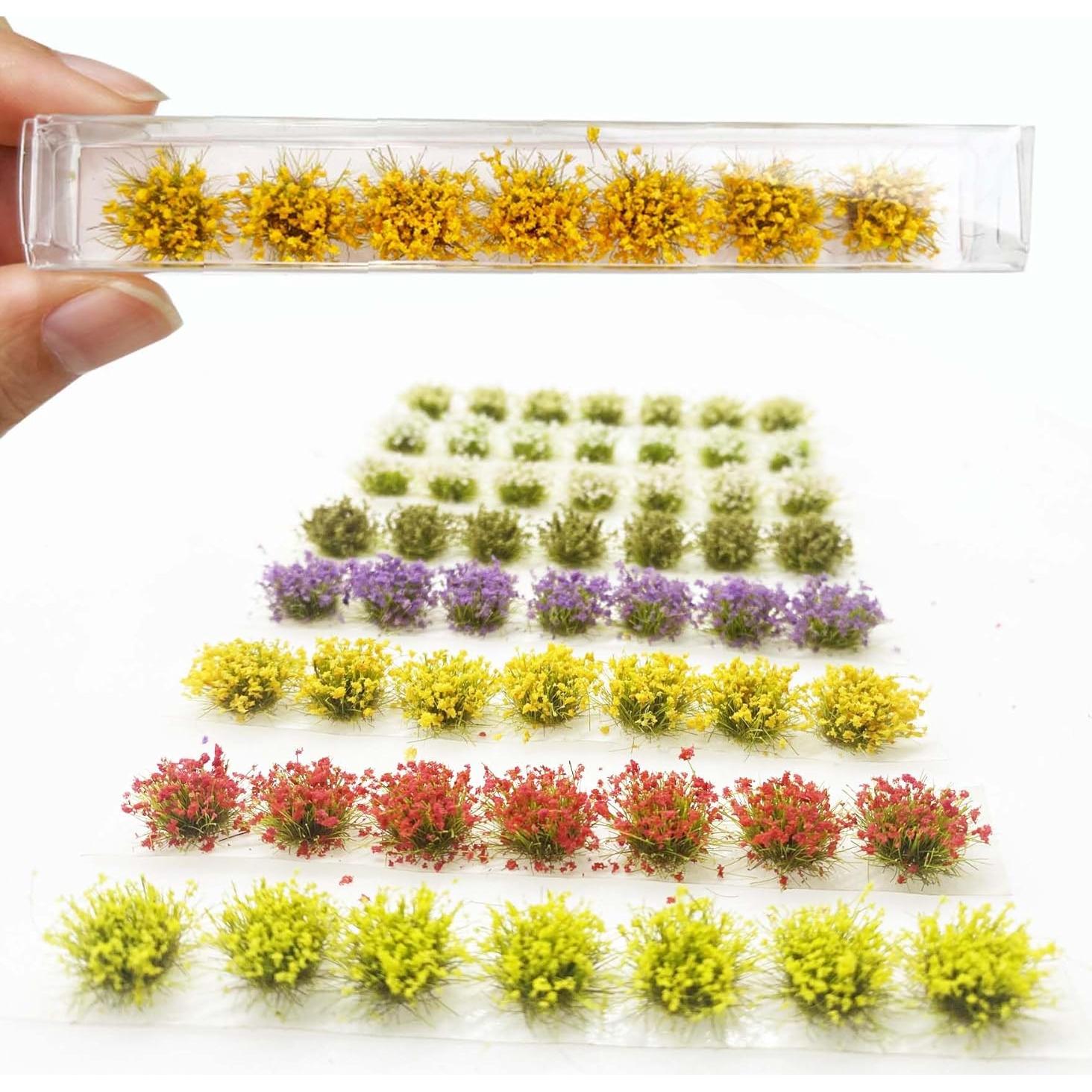 56 PCS Tufts de Hierba Estática Attuslla para Diorama