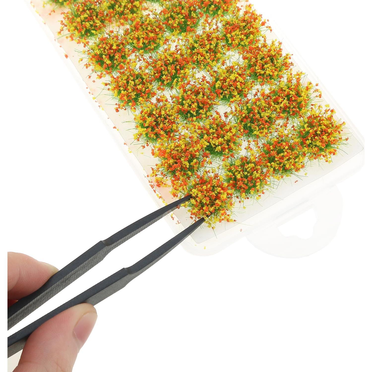 28 Grupos de Hierba Plástica ZZHXSM 14x10mm para Dioramas