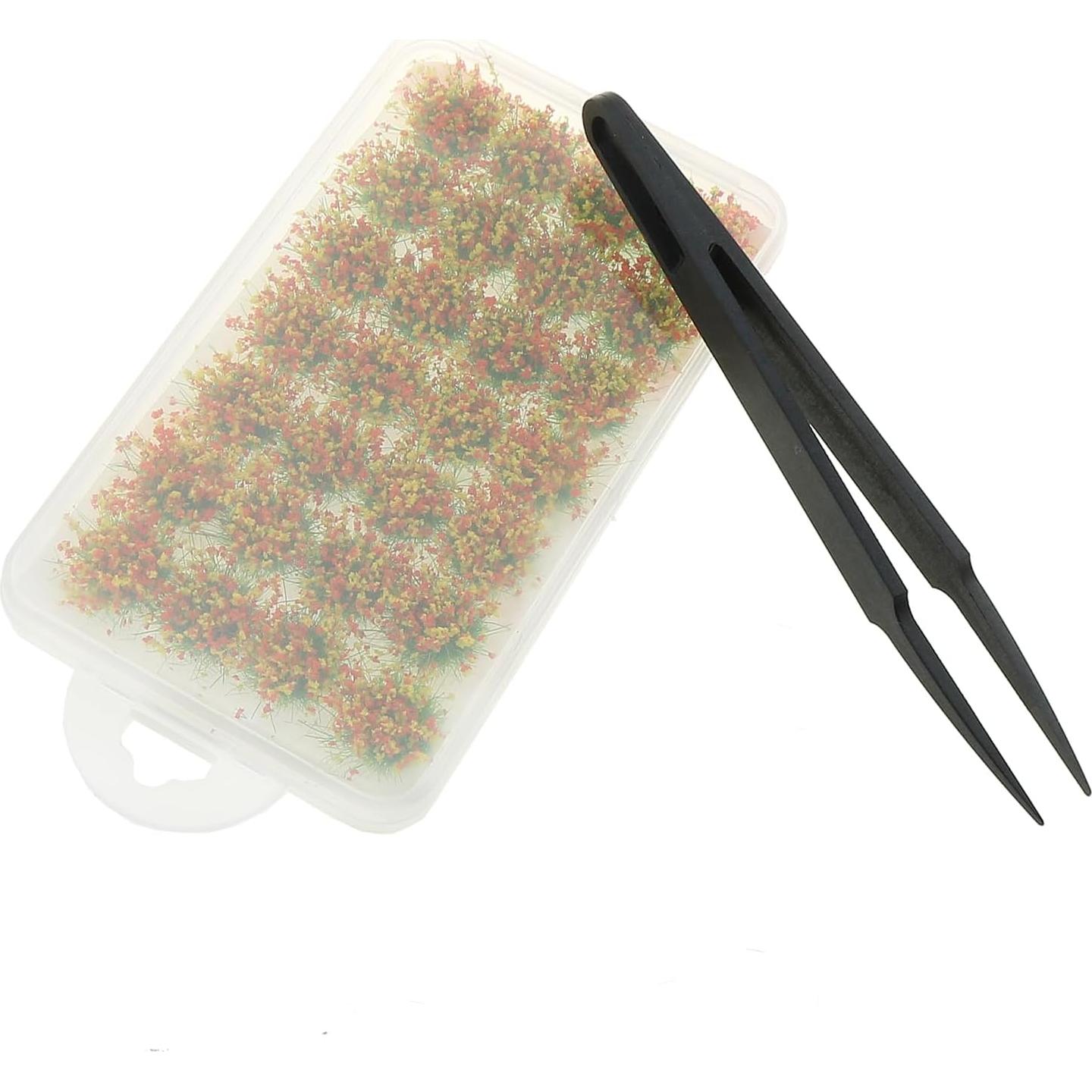 28 Grupos de Hierba Plástica ZZHXSM 14x10mm para Dioramas