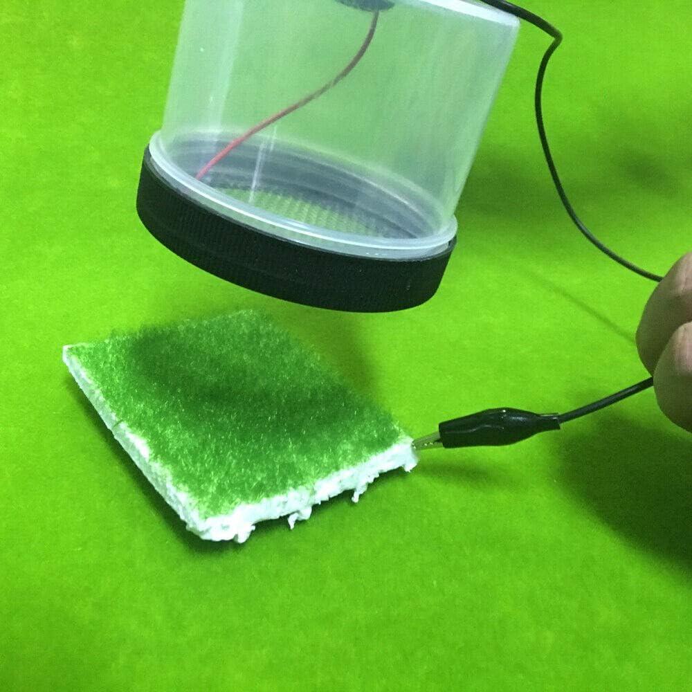 Eapmic Micro Static Grass Applicator, Train Wargames Model Railroad Diorama Scenery Scale DIY Mini Electrostatic Flocking Machine
