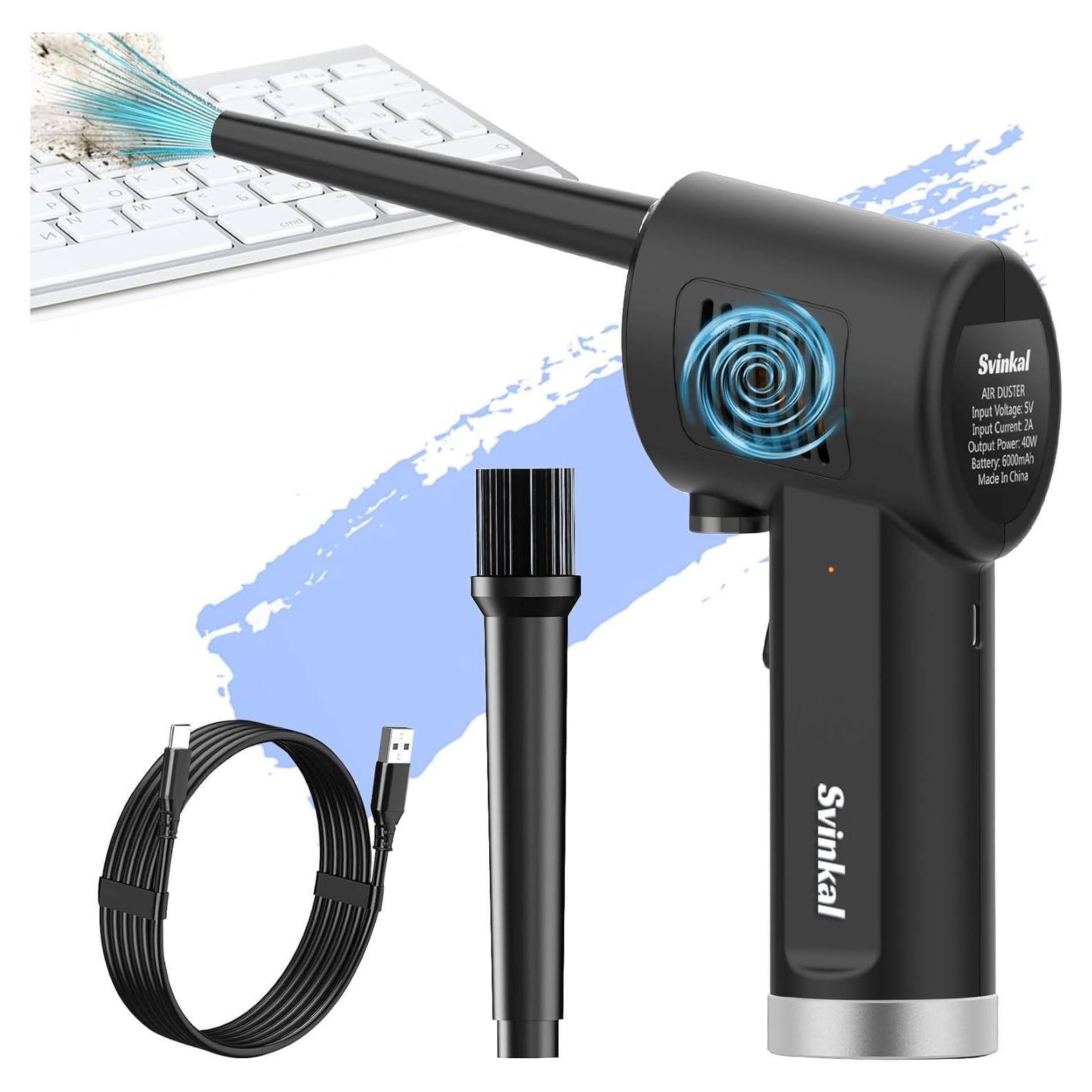 Soplador de Aire Comprimido Svinkal TAD03 33000RPM Recargable