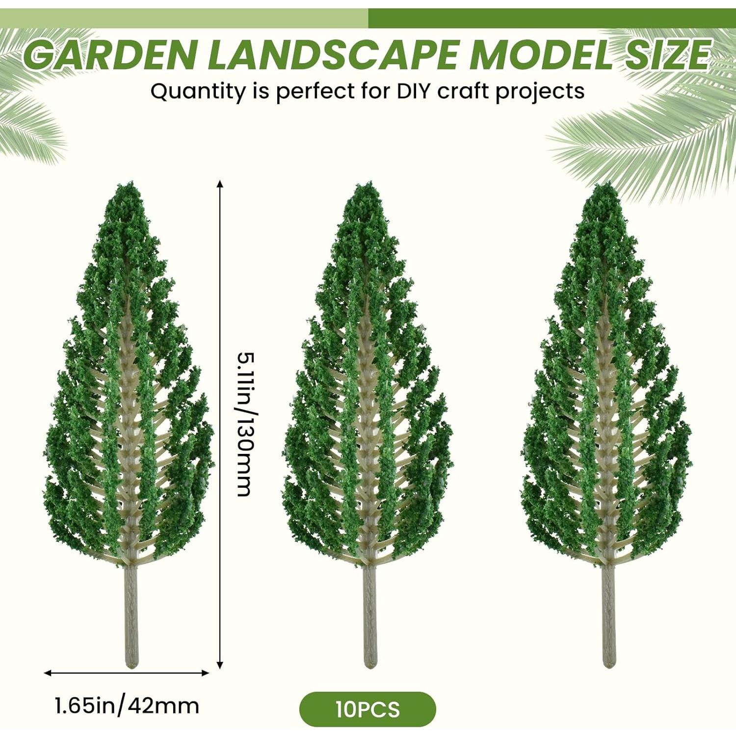 Árboles de Pino Verde Oscuro MARRTEUM 130 mm 10 PCS