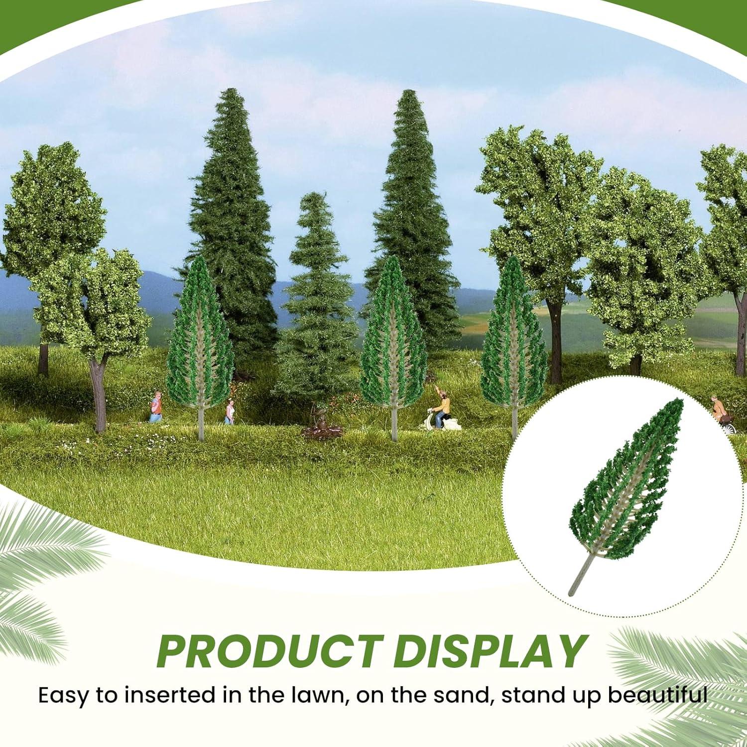 Árboles de Pino Verde Oscuro MARRTEUM 130 mm 10 PCS