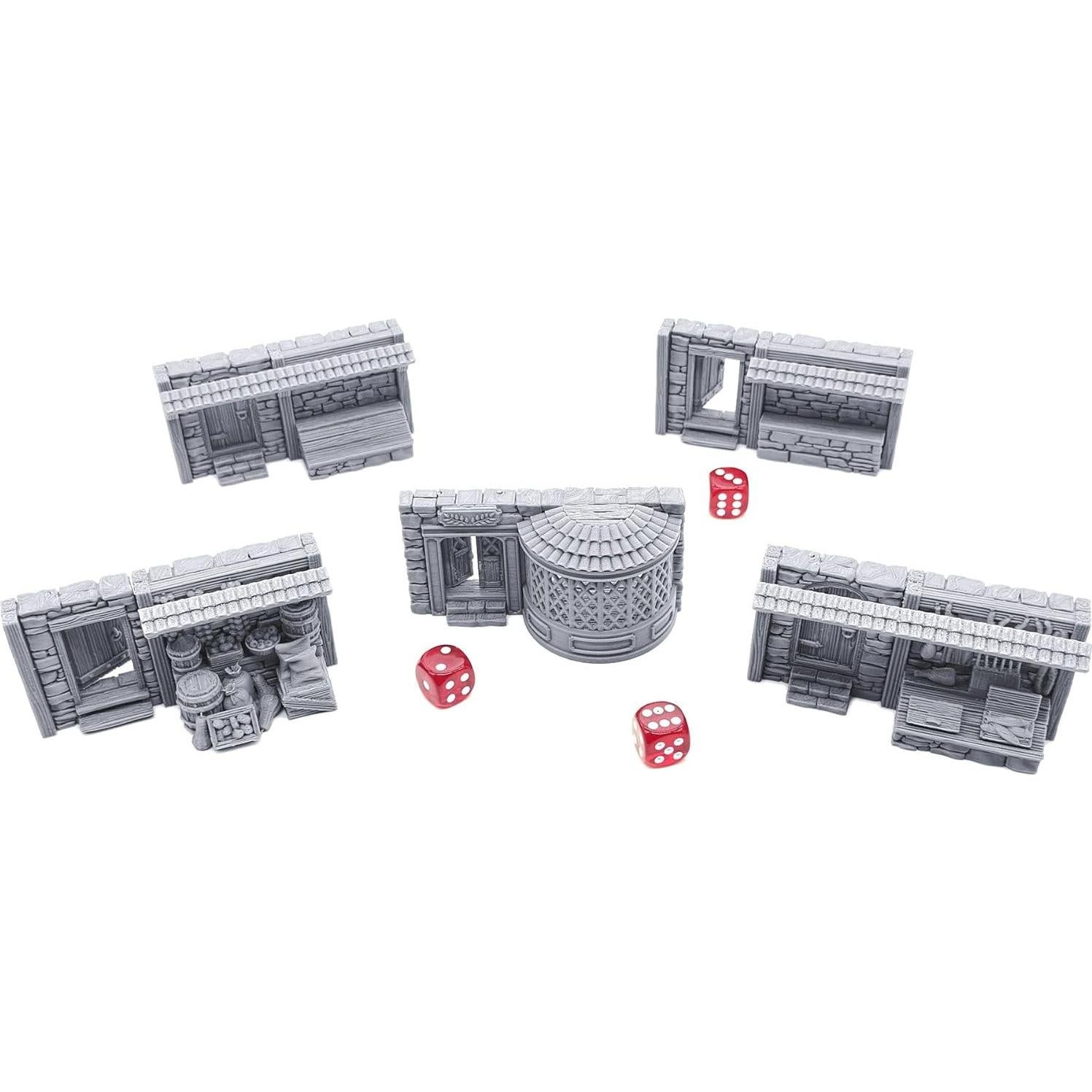 Frentes de Tienda Medievales 3D EnderToys para Wargames 28mm