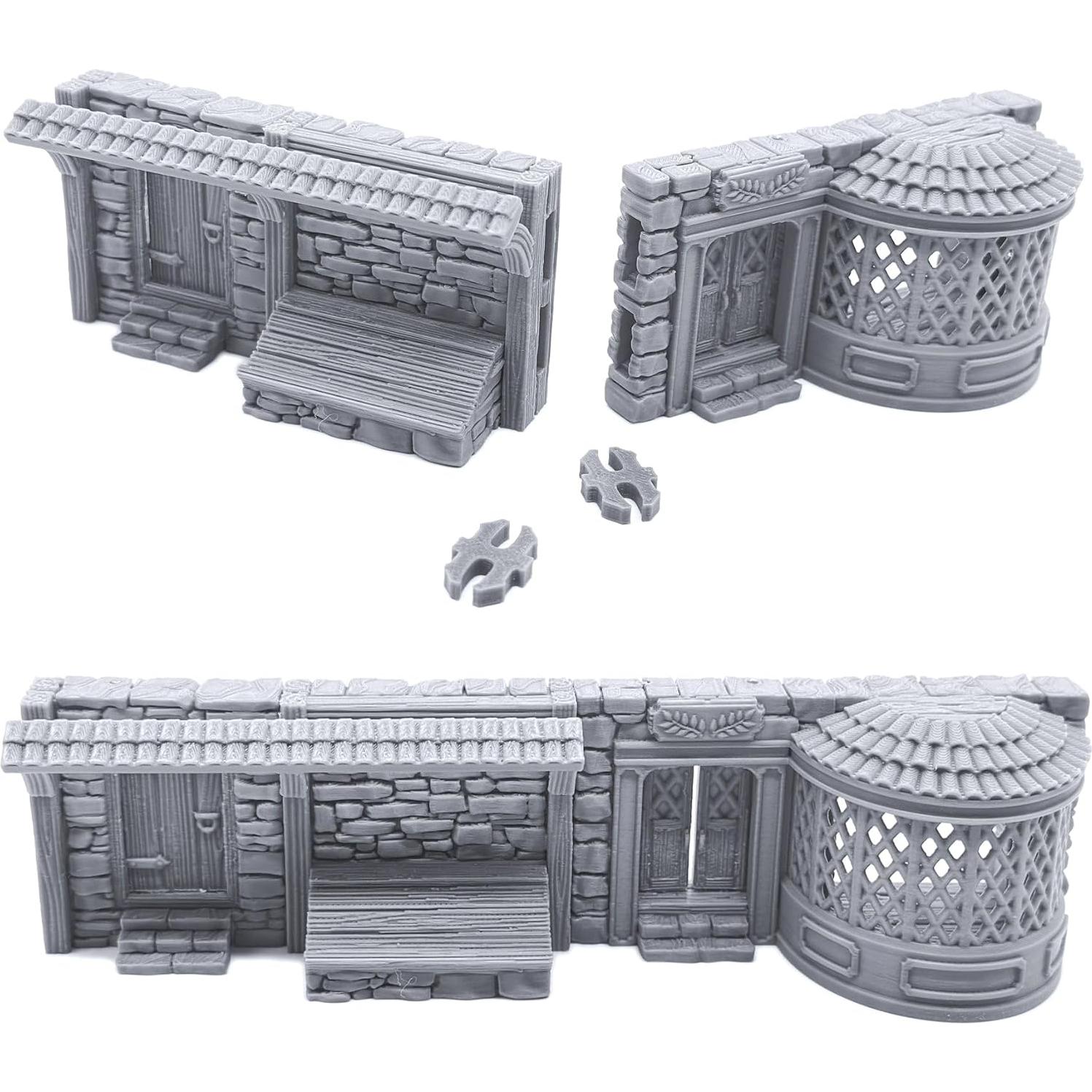 Frentes de Tienda Medievales 3D EnderToys para Wargames 28mm