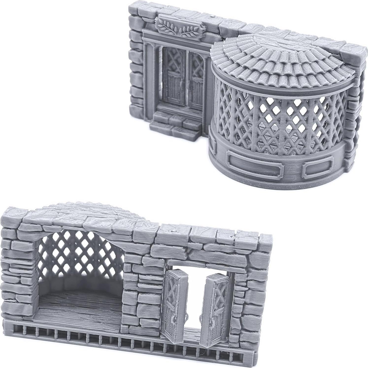 Frentes de Tienda Medievales 3D EnderToys para Wargames 28mm