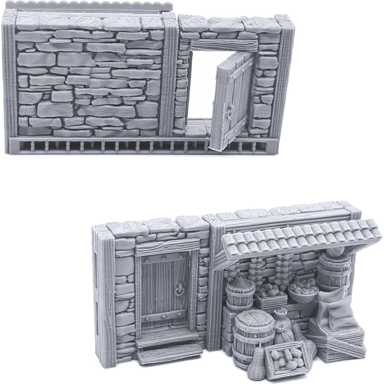 Frentes de Tienda Medievales 3D EnderToys para Wargames 28mm