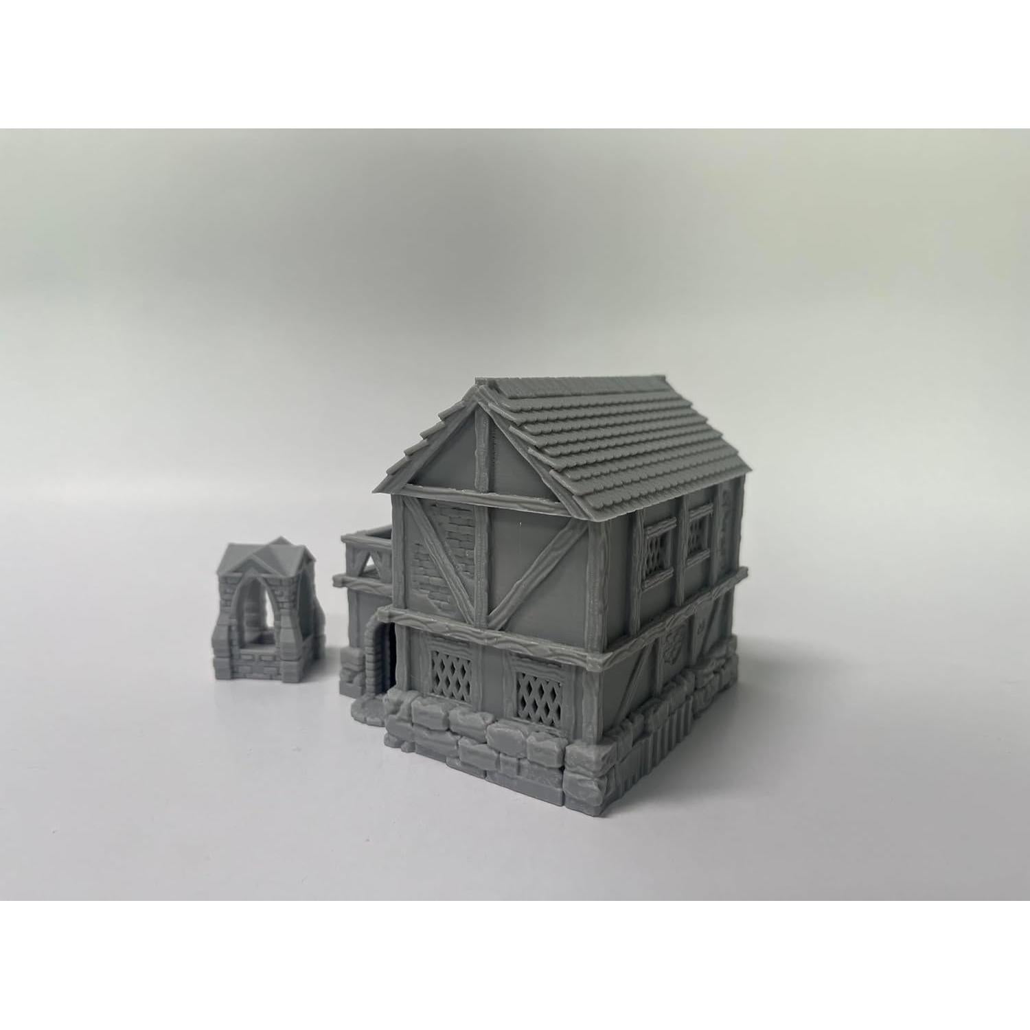 Edificios Miniatura Hautico para Juegos de Guerra RPG 18mm