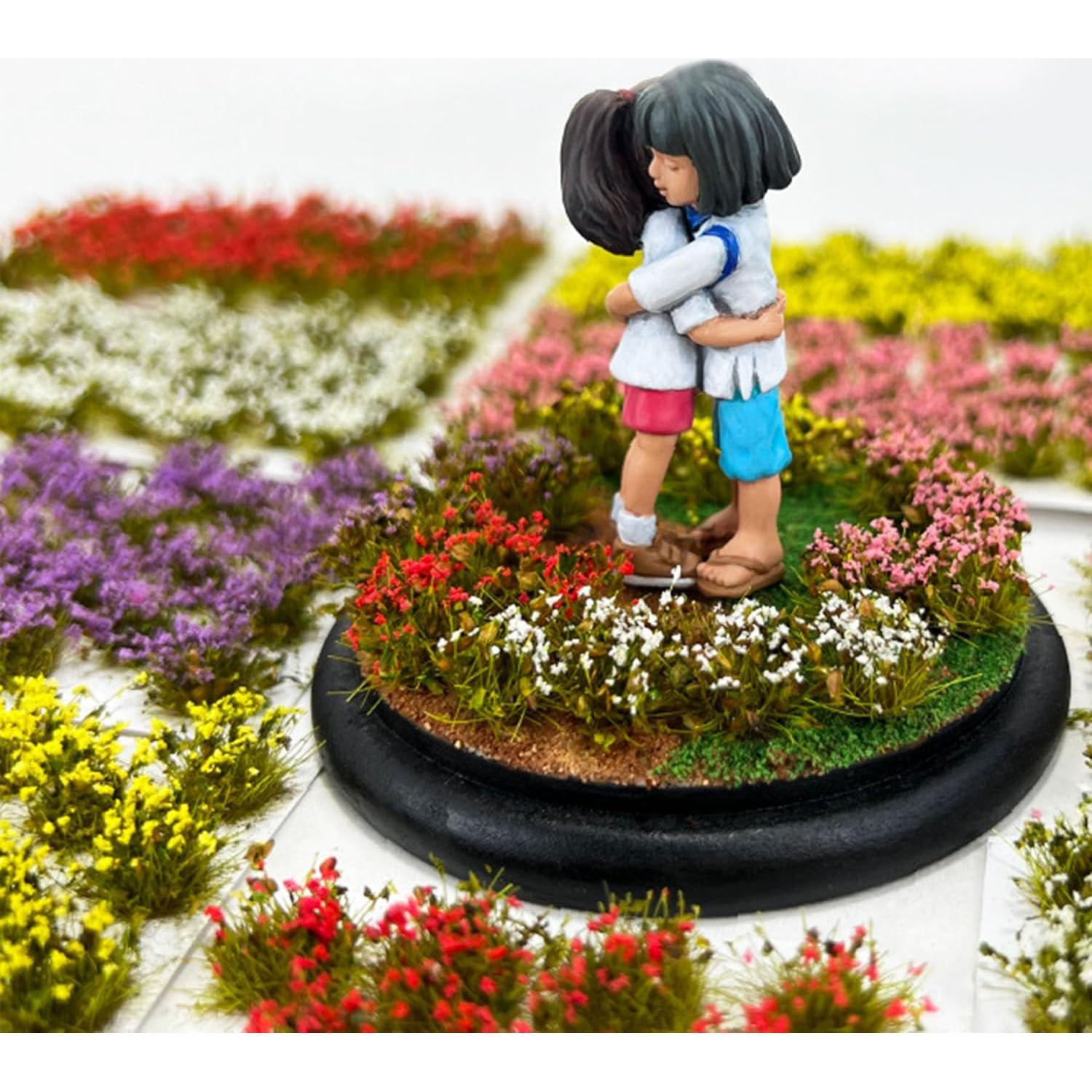 Woohome Hierba Estática Artificial 32 Piezas Color Púrpura