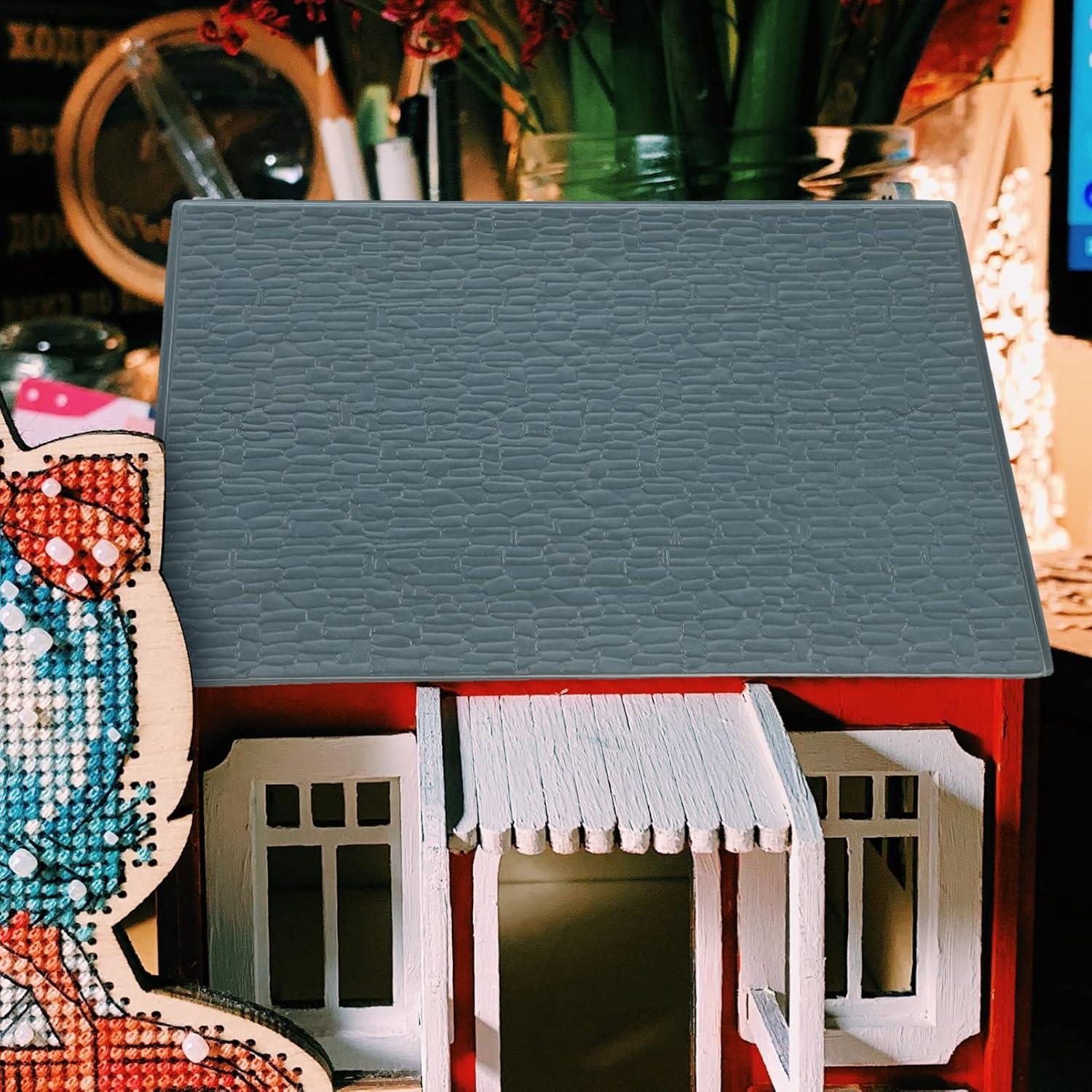 Hojas Decorativas Tejas de Techo Toyvian 30x20 cm PVC