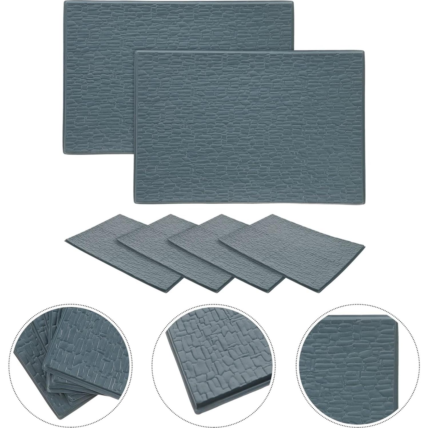 Hojas Decorativas Tejas de Techo Toyvian 30x20 cm PVC