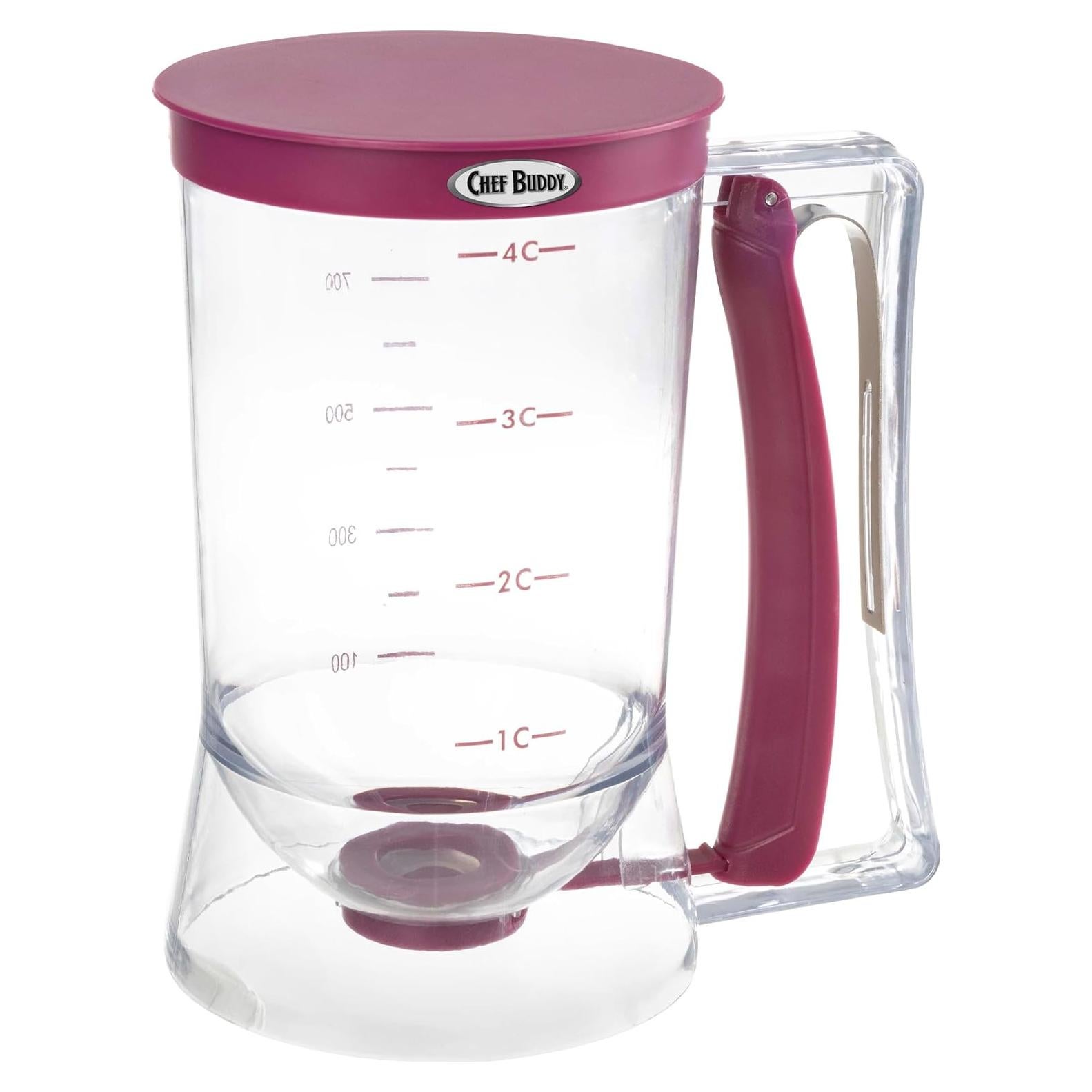 Dispensador de Mezcla Chef Buddy 900 mL Púrpura para Pancakes