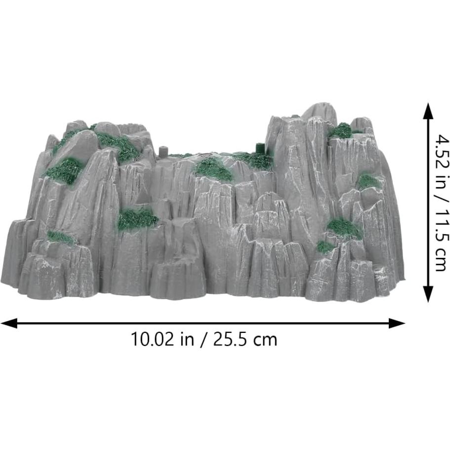 Accesorios de tren de madera Ibasenice - Túnel de plástico 25.5x19.5x11.5 cm