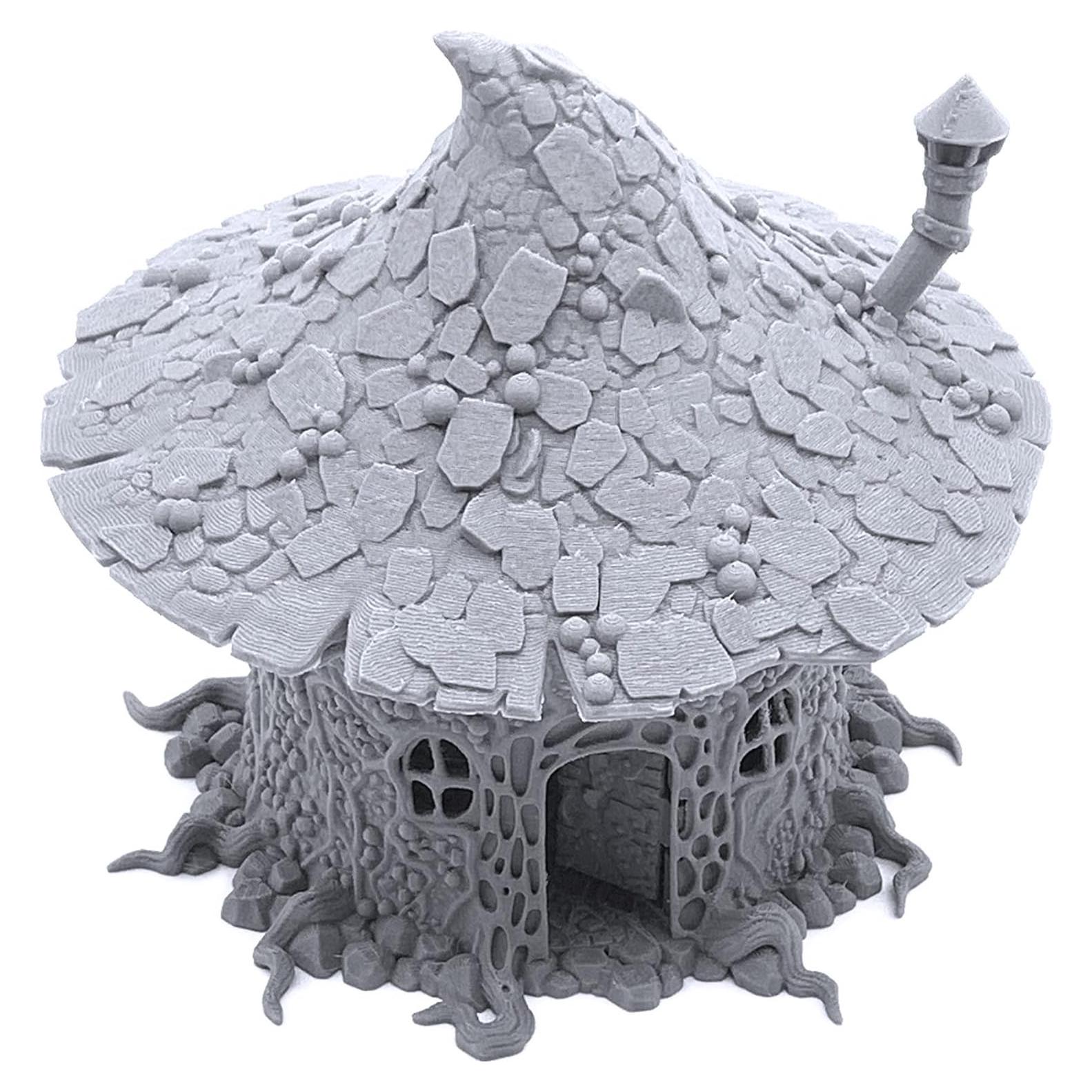 Cabaña de Hongo Goblin Printable Scenery 28mm RPG Wargame