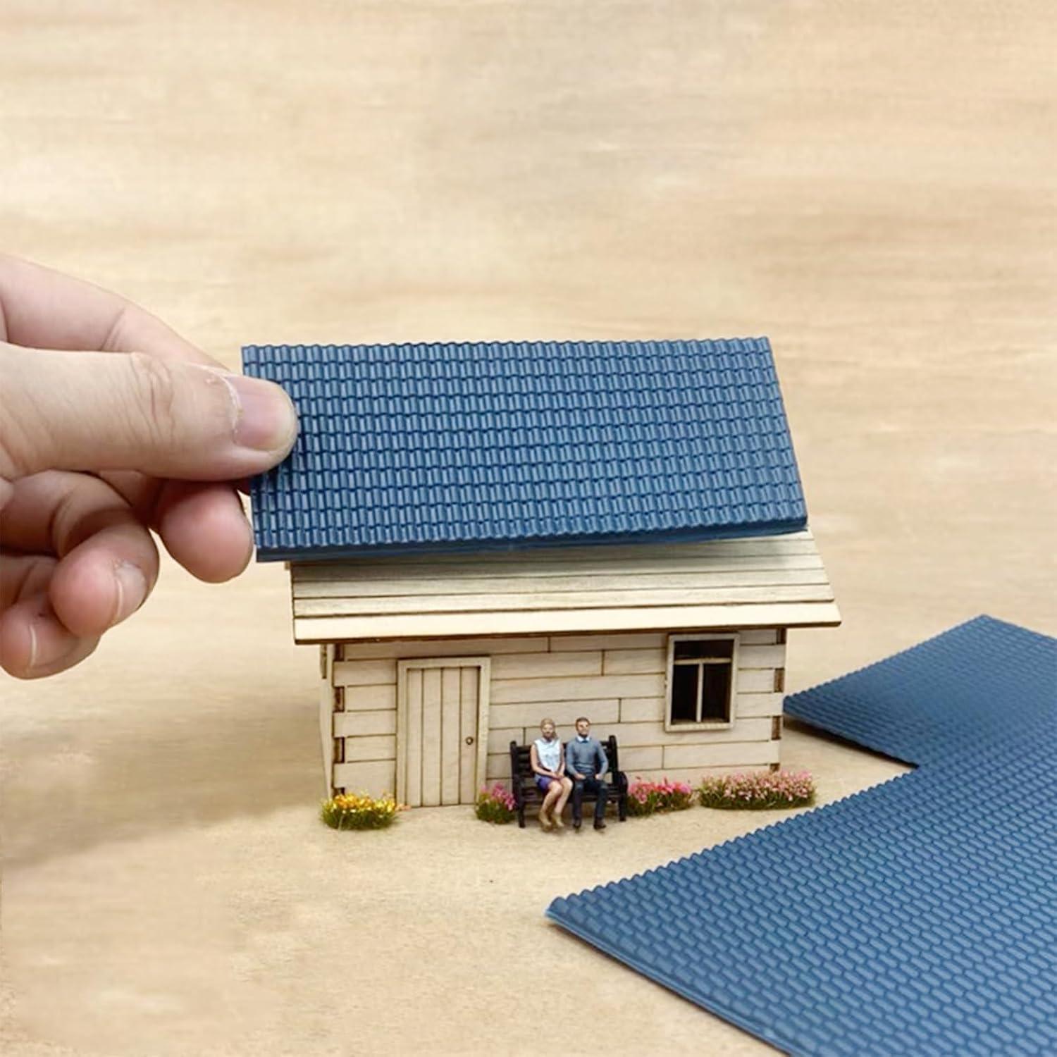 7 PCS Mini Azulejos Techo PVC Gris 30x20 cm Attuslla