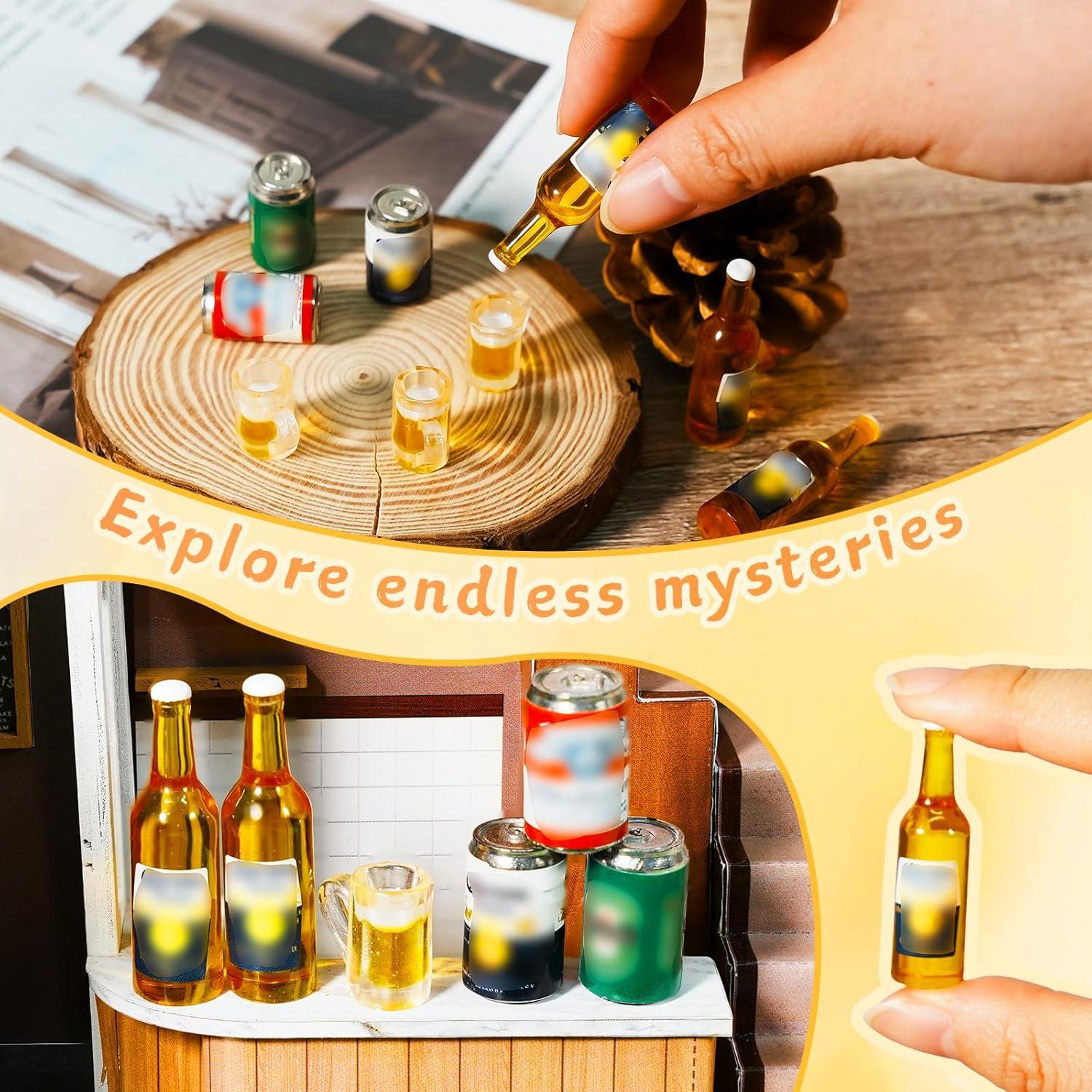 Botellas de Cerveza Miniatura Hiawbon 11 Piezas 1:12