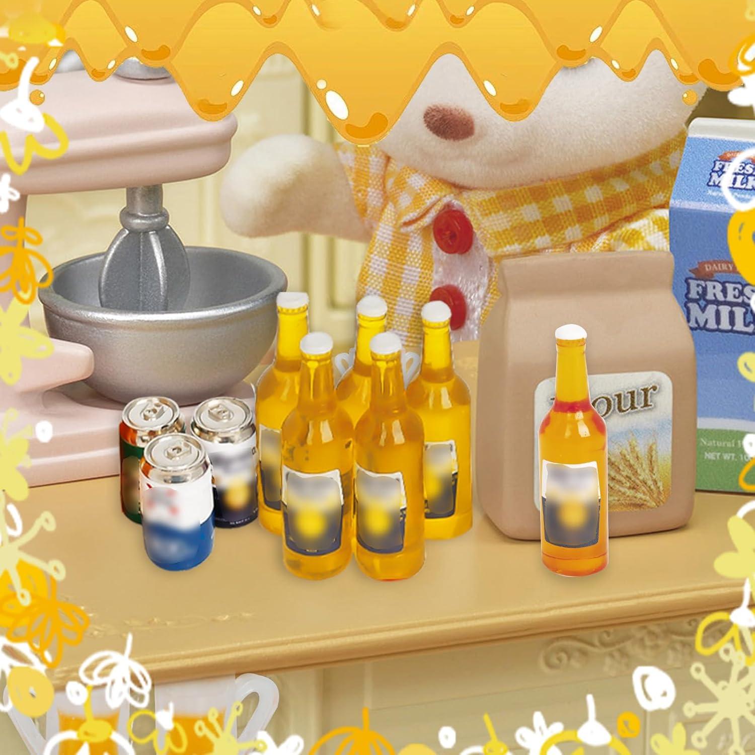 Botellas de Cerveza Miniatura Hiawbon 11 Piezas 1:12