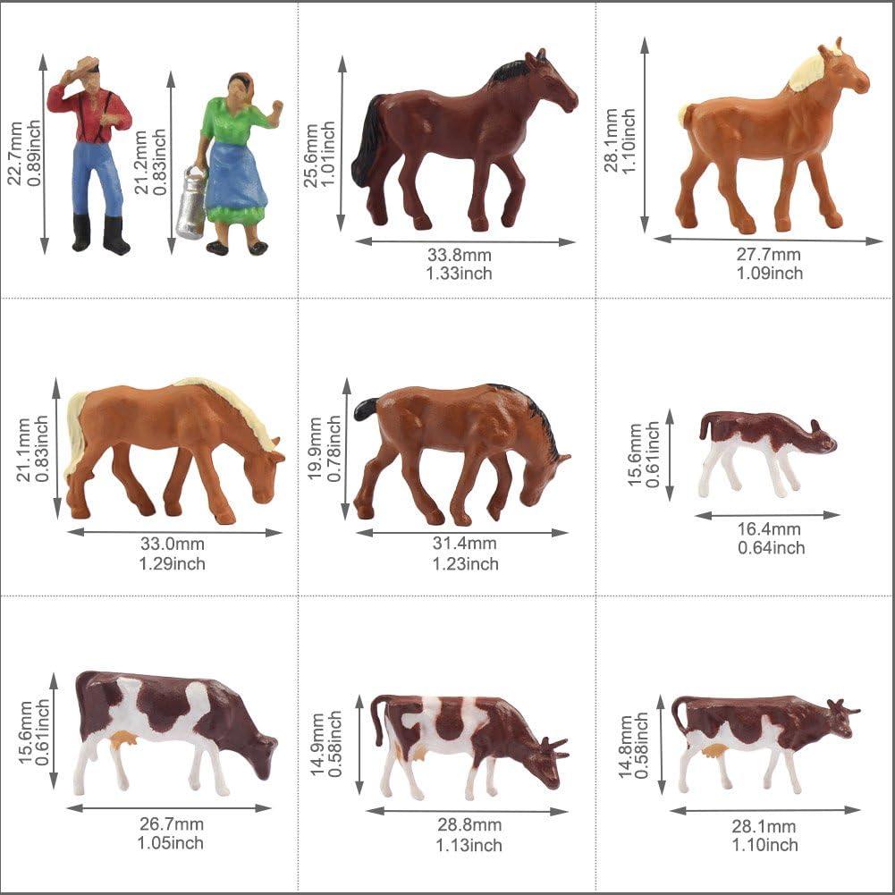 Juego de Figuras de Animales de Granja Evemodel 36PCS