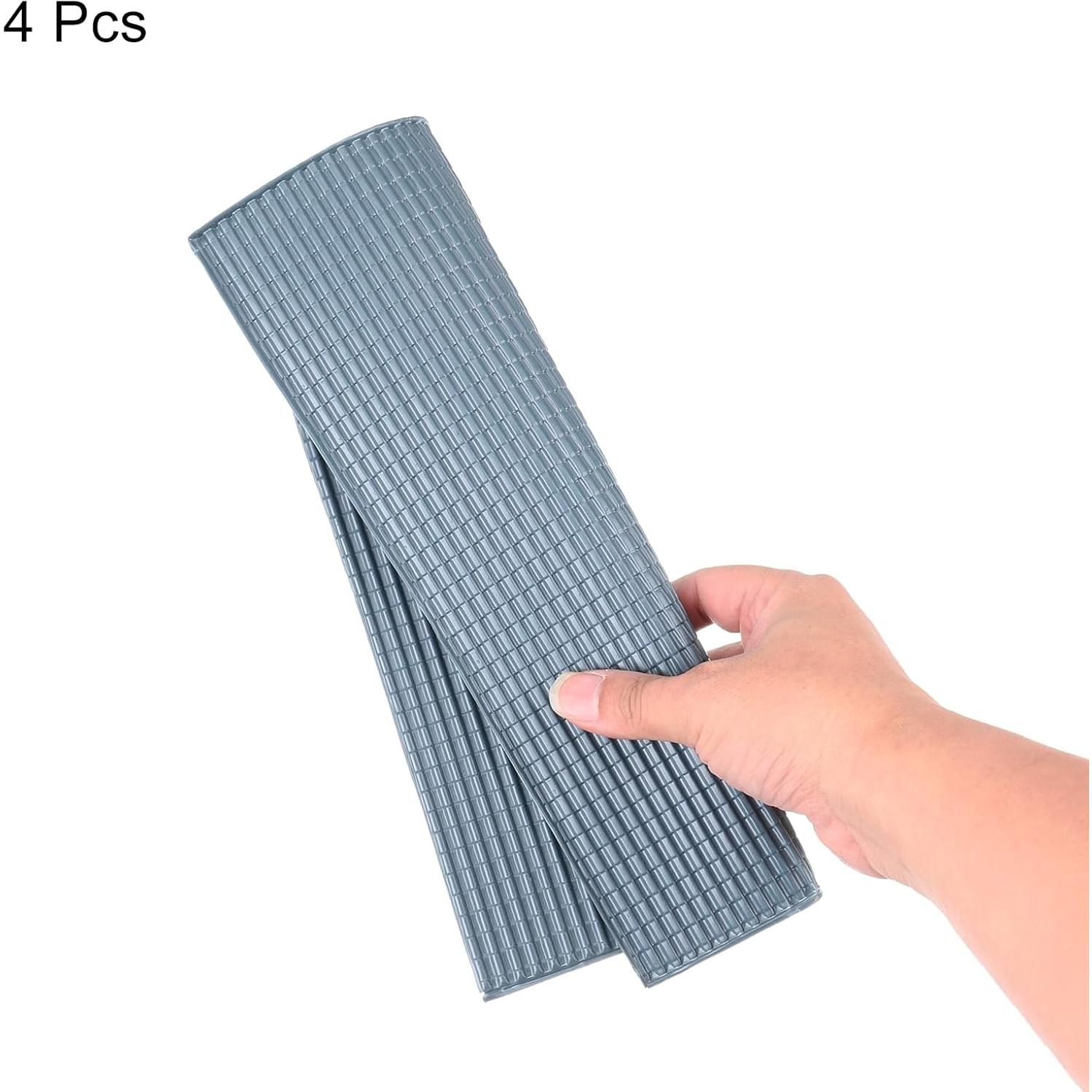 Tejas de Techo Miniatura MECCANIXITY PVC Gris Oscuro 4 Pzas