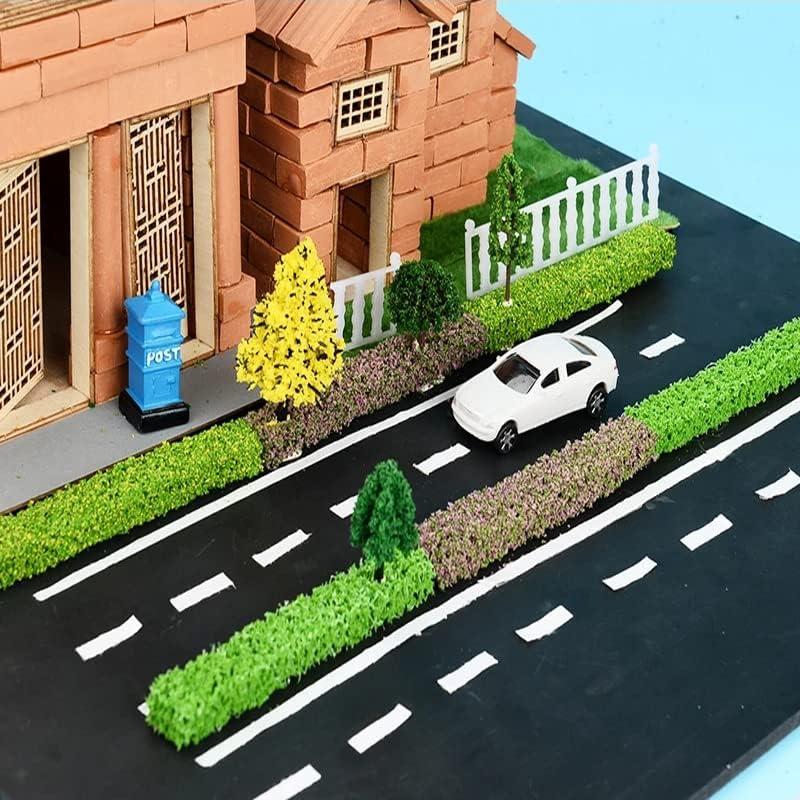 16 Tiras de Arbusto Miniatura Ecológicas para Dioramas 10x1.5cm