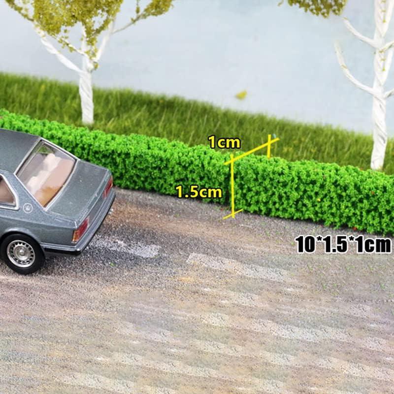 16 Tiras de Arbusto Miniatura Ecológicas para Dioramas 10x1.5cm
