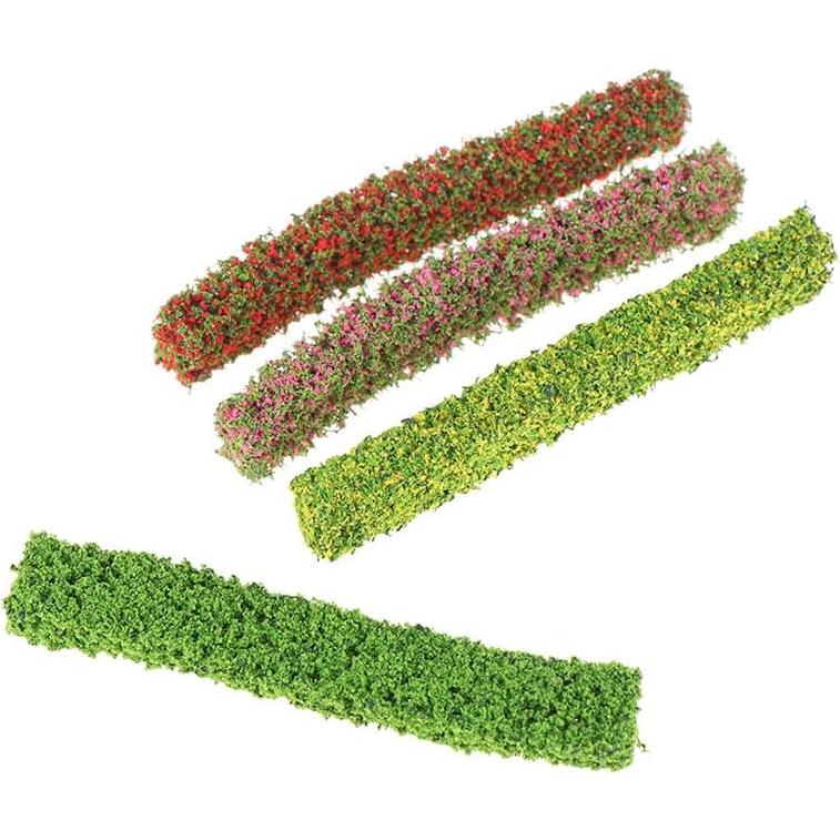 16 Tiras de Arbusto Miniatura Ecológicas para Dioramas 10x1.5cm