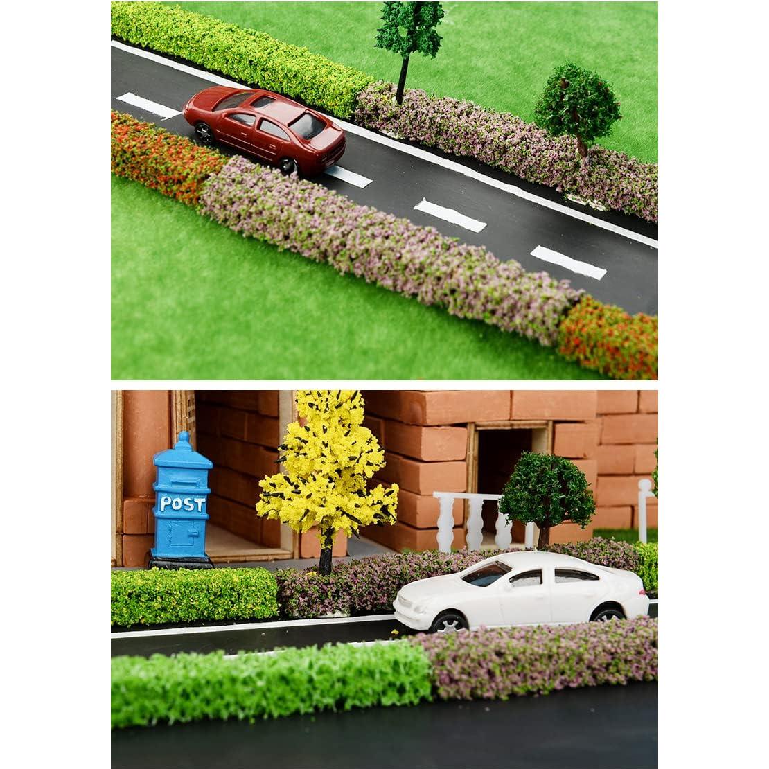 16 Tiras de Arbusto Miniatura Ecológicas para Dioramas 10x1.5cm