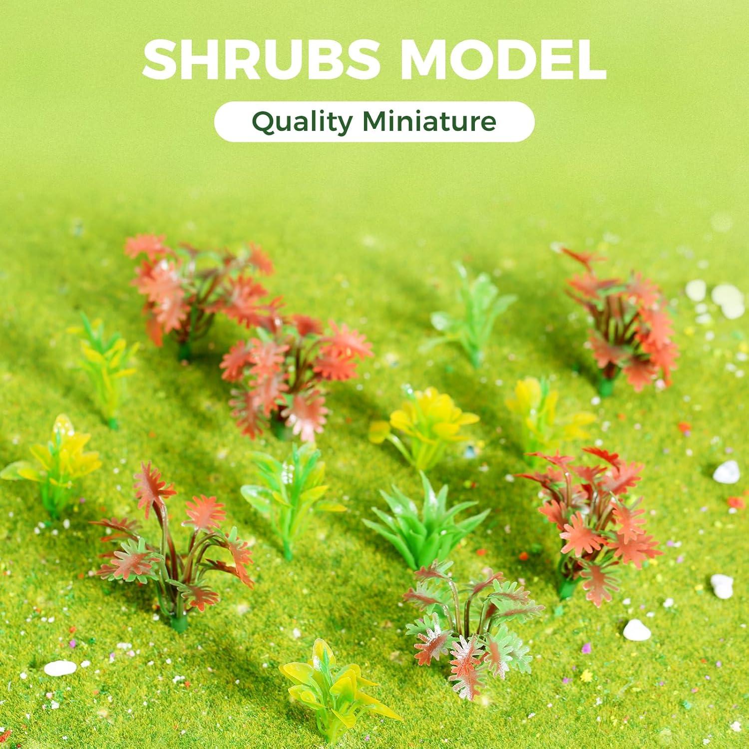 Yetaha 90 Piezas Arbustos Mixtos Coloridos para Dioramas