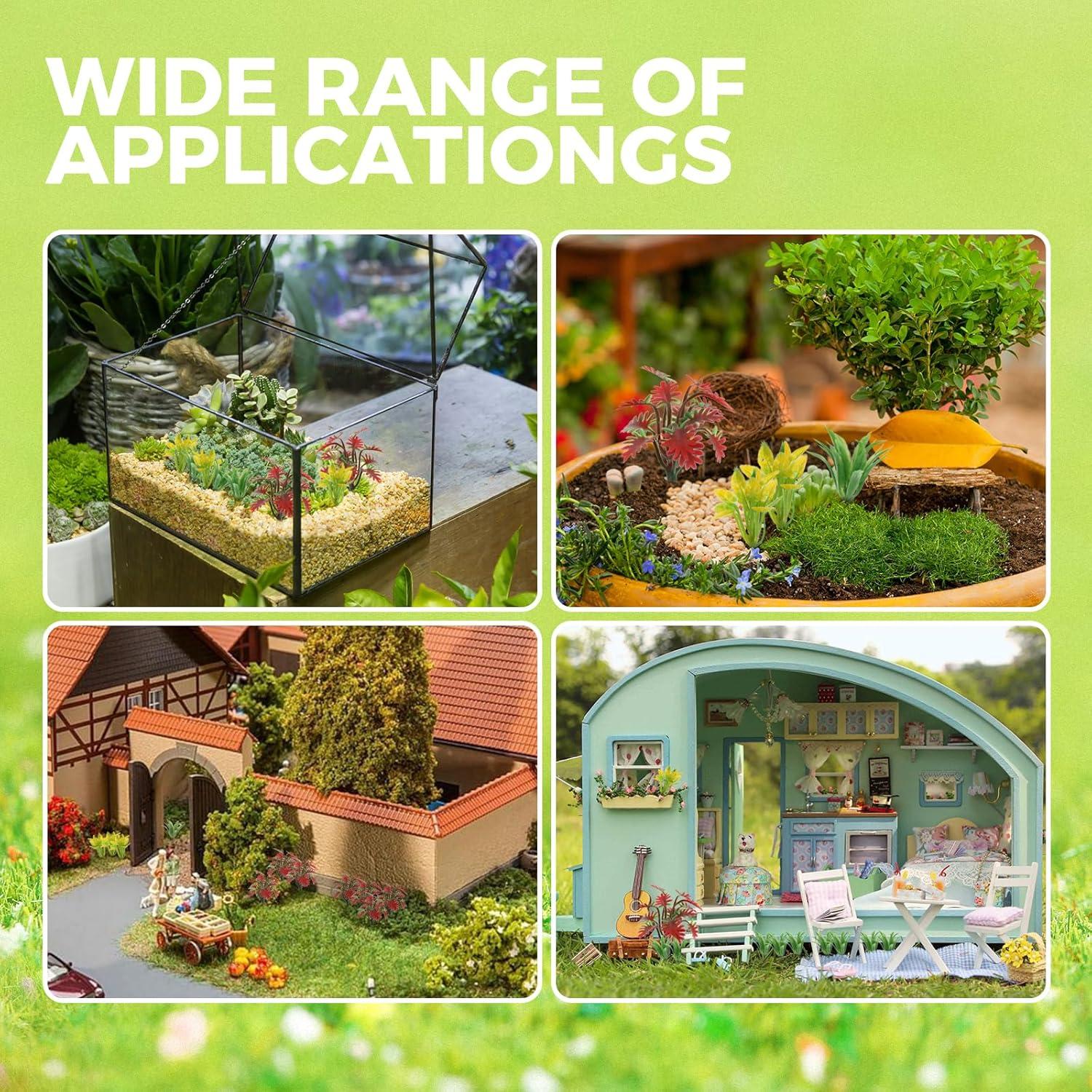 Yetaha 90 Piezas Arbustos Mixtos Coloridos para Dioramas