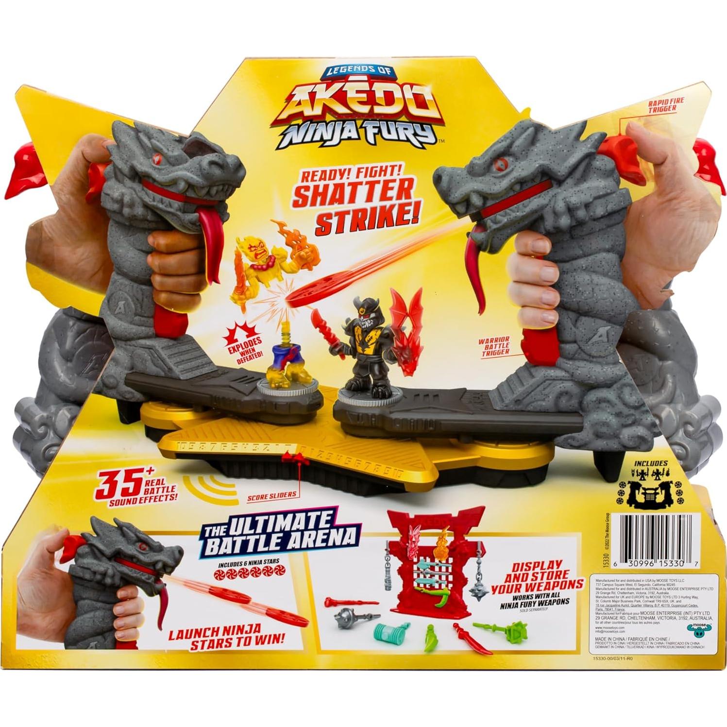 Arena de Batalla Ninja Fury Akedo - 2 Guerreros y 35 Sonidos