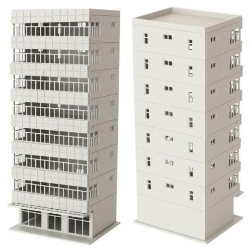 Modelo de Edificio Alto EatingBiting 1:150 para Paisaje