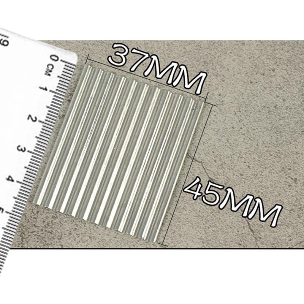 8 Piezas Tejas Corrugadas de Acero Escala 1:35 Colaxi