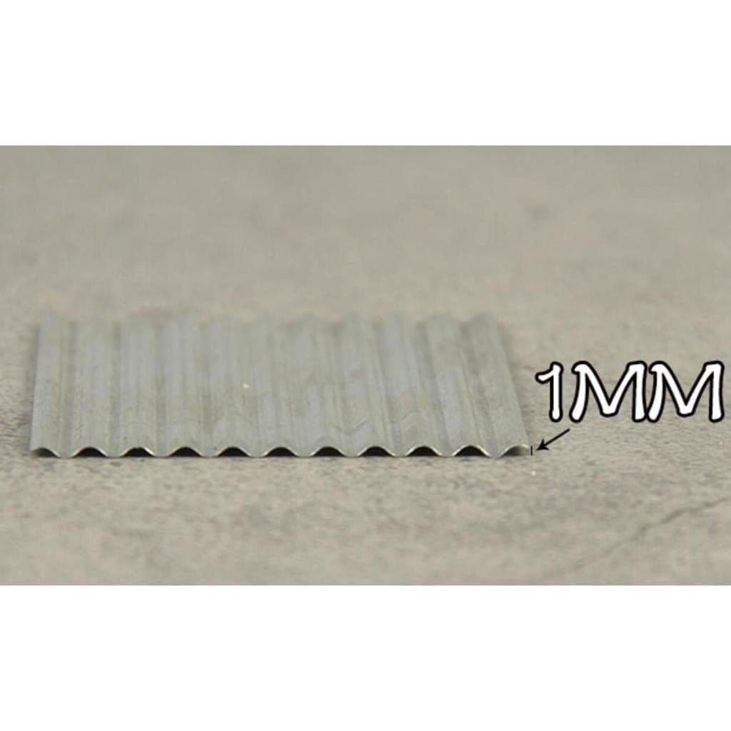 8 Piezas Tejas Corrugadas de Acero Escala 1:35 Colaxi