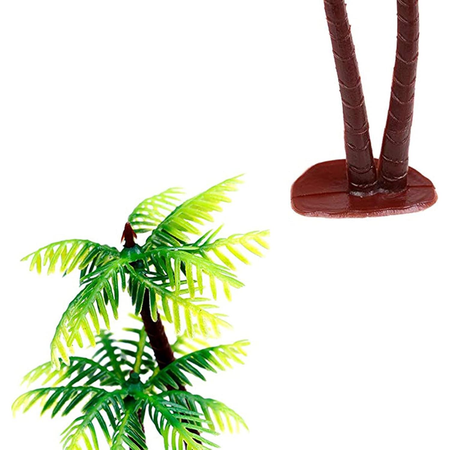 30 Piezas Árboles de Palma de Coco Adorno Pastel Verde