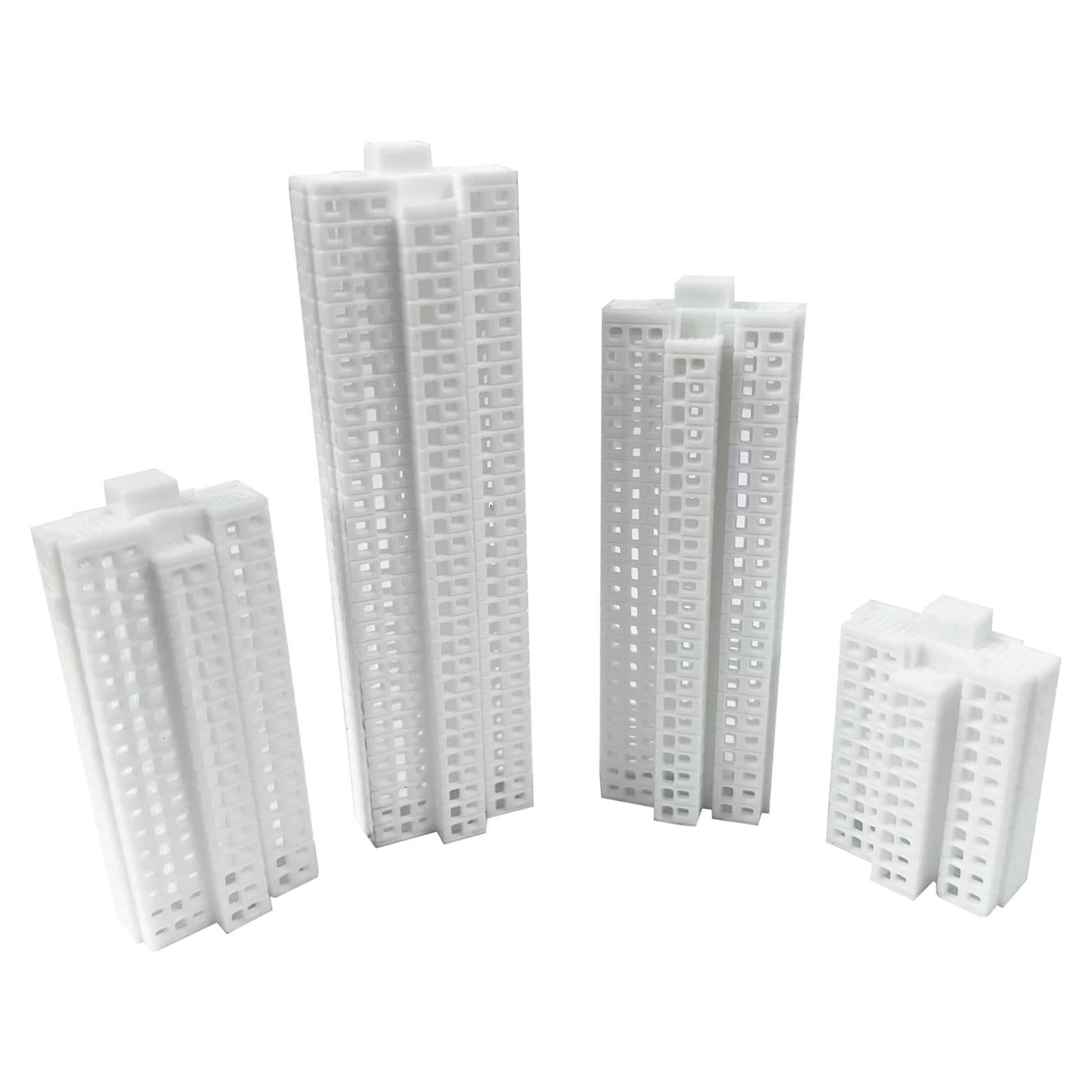 Conjunto de Estatuas de Jardín Miniatura Attuslla 4 PCS 1:800